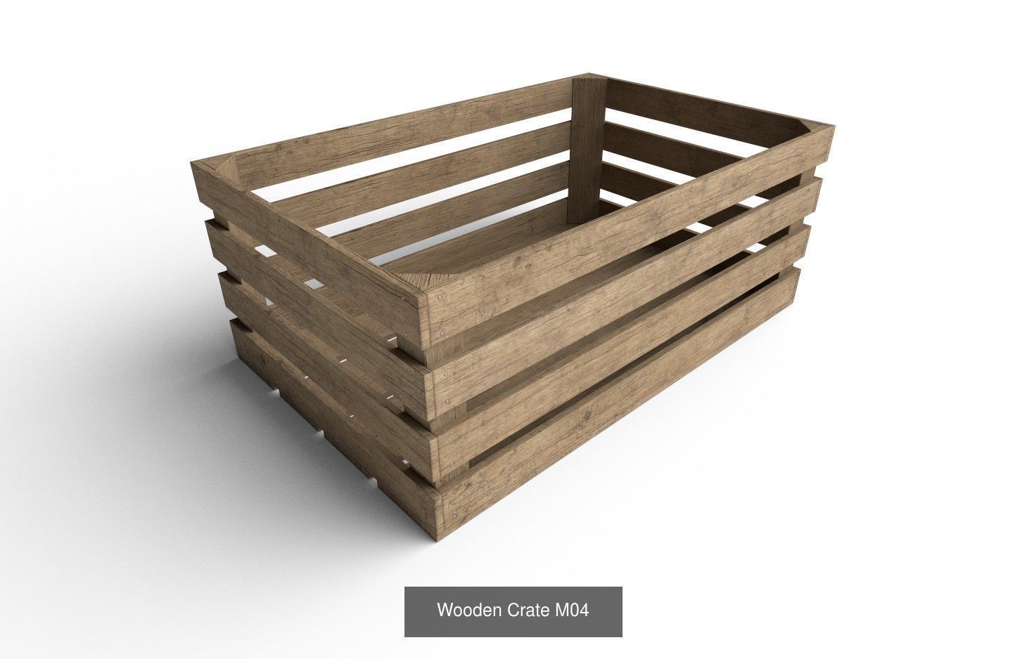 Wooden Crate Col03 - 20 Models 3D Model Collection_15