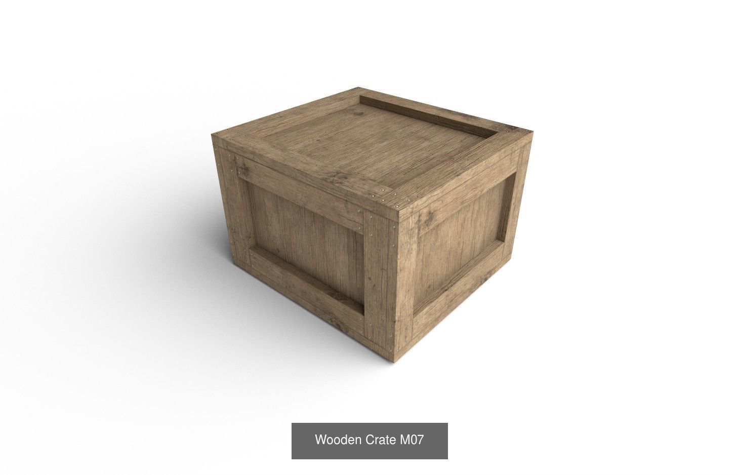 Wooden Crate Col03 - 20 Models 3D Model Collection_12