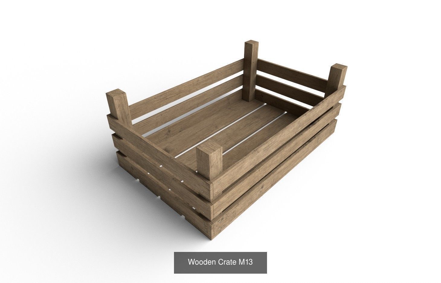 Wooden Crate Col03 - 20 Models 3D Model Collection_23