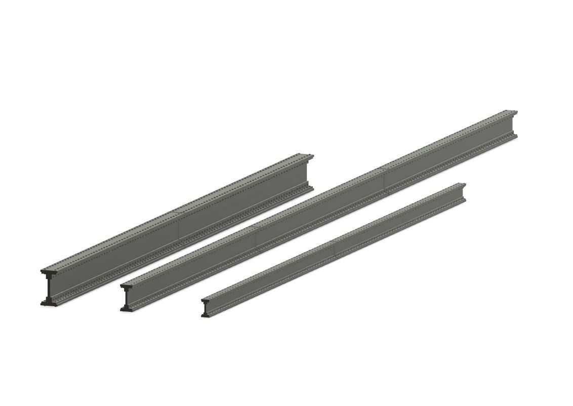 Modelling Riveted Steel Beams for Scratch Building 3D Design 3D print model_6
