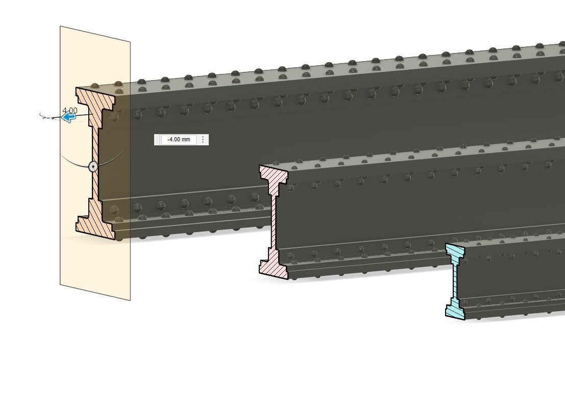 Modelling Riveted Steel Beams for Scratch Building 3D Design 3D print model_3