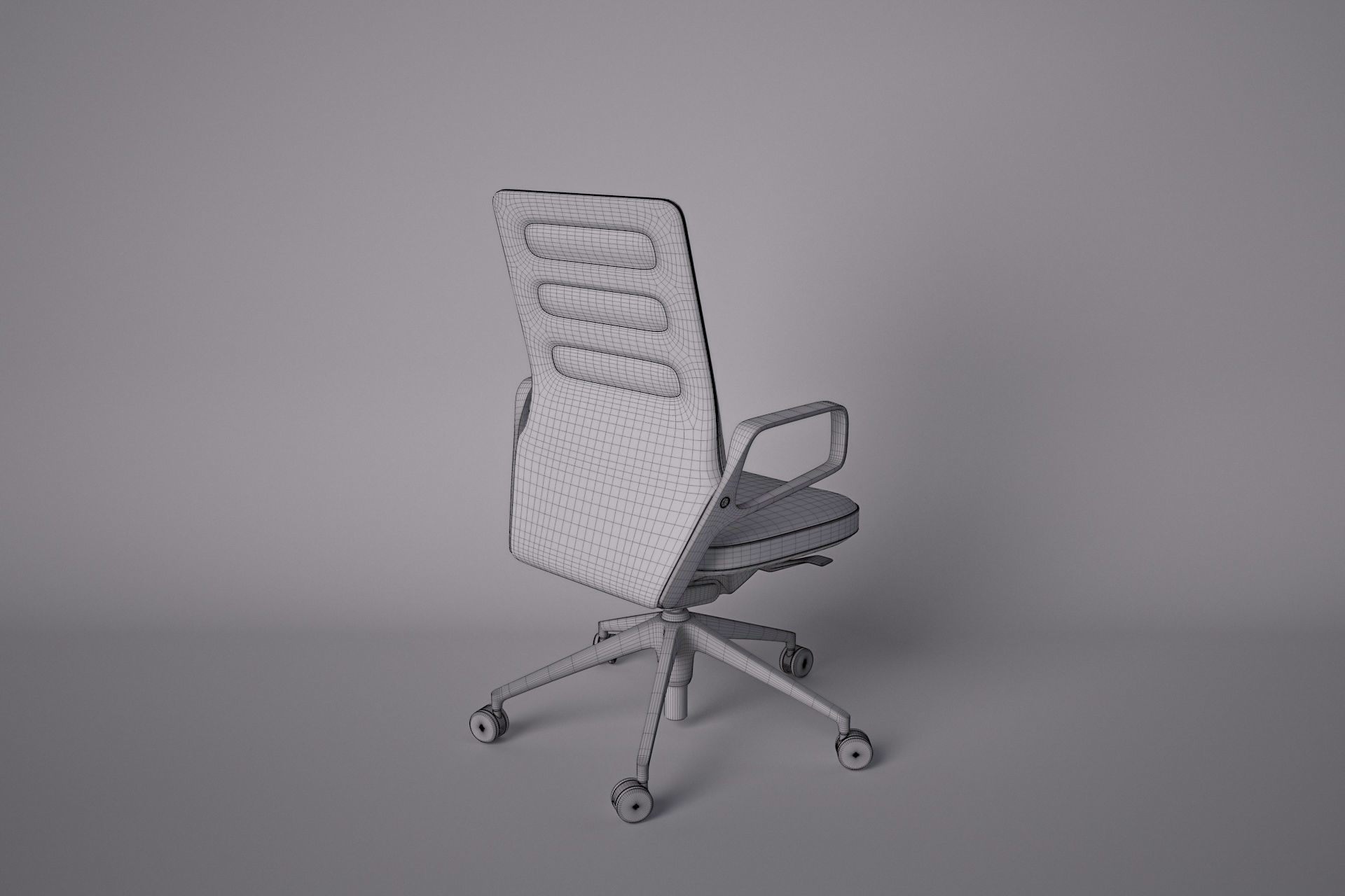 Office Chair 002 3D model_3