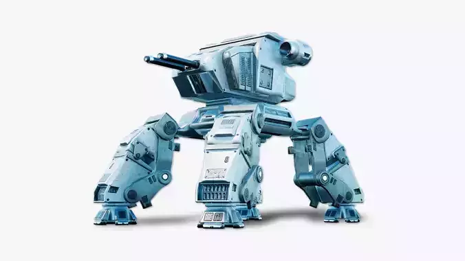 Obliterator - Heavy Battle Mech Low-poly 3D model