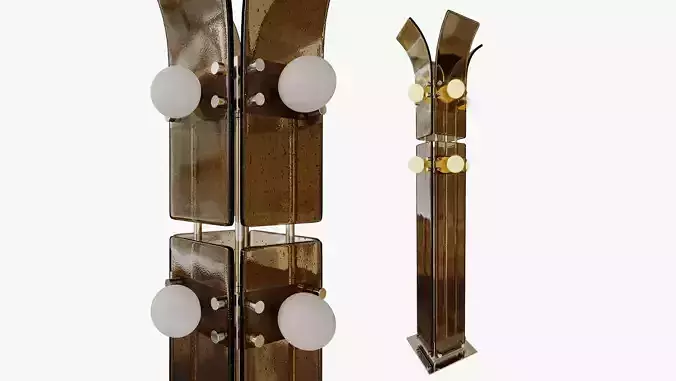 Palm Floor Lamp Blue Green Works