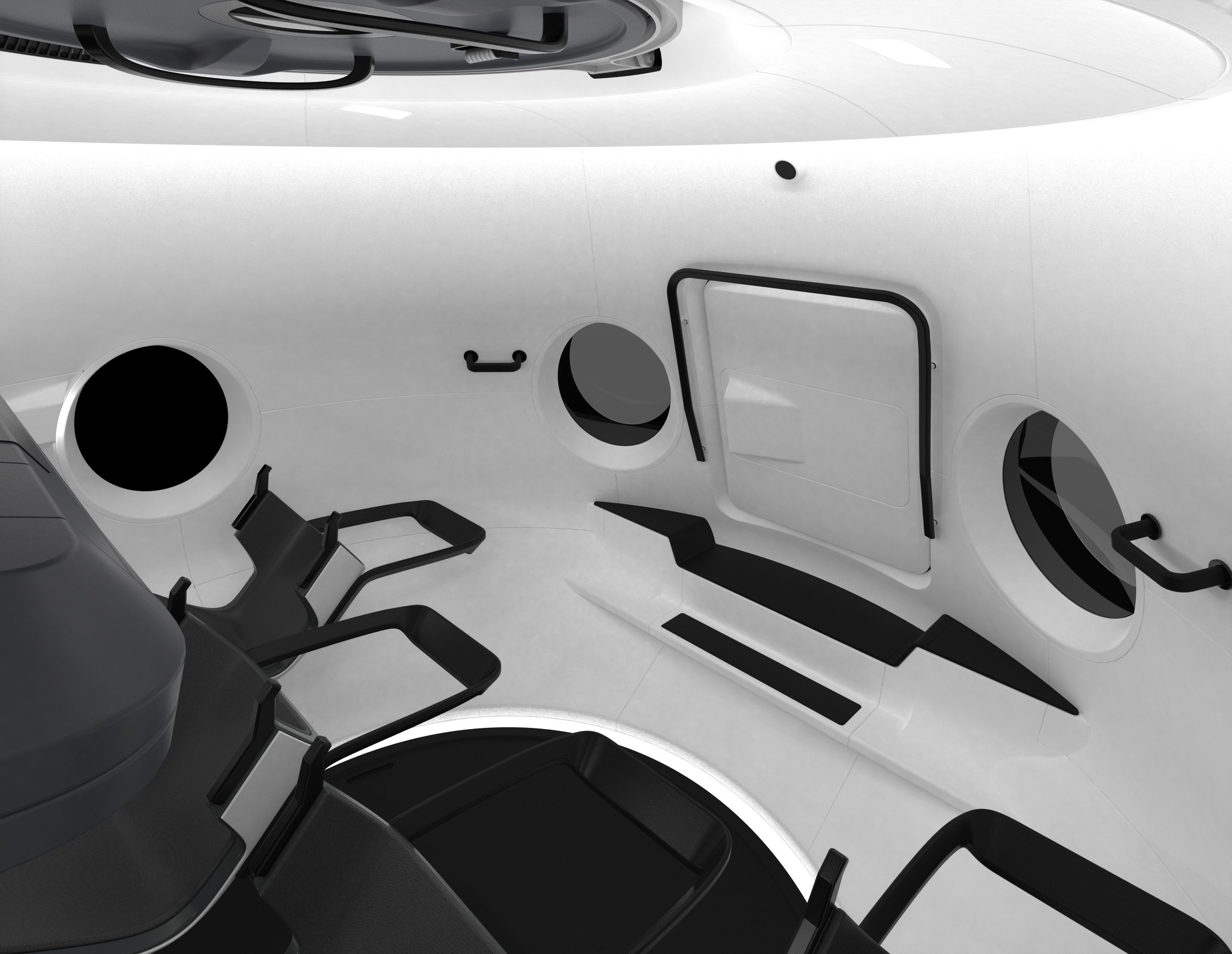 spacex crew dragon 3D model_5