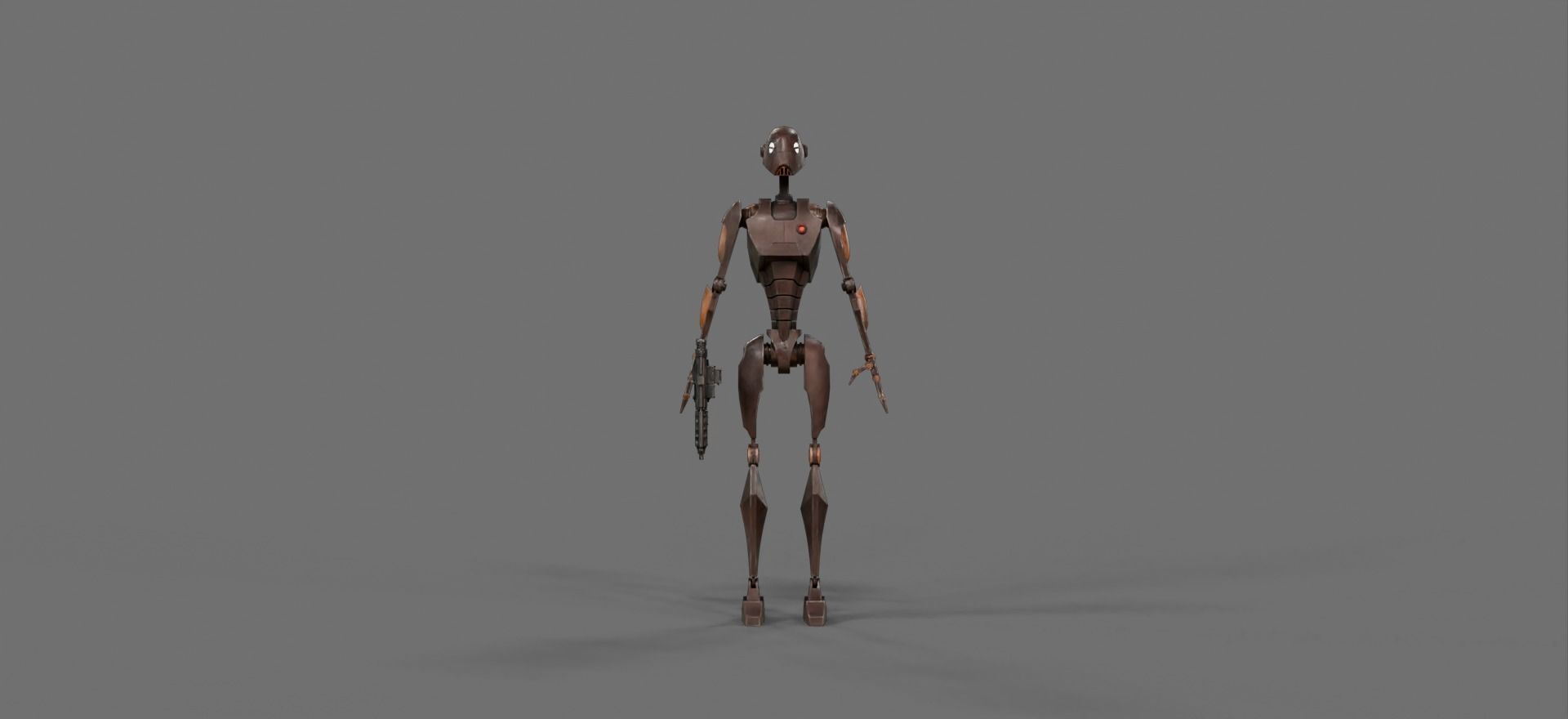 Star Wars BX Command Droid Low-poly 3D model_2
