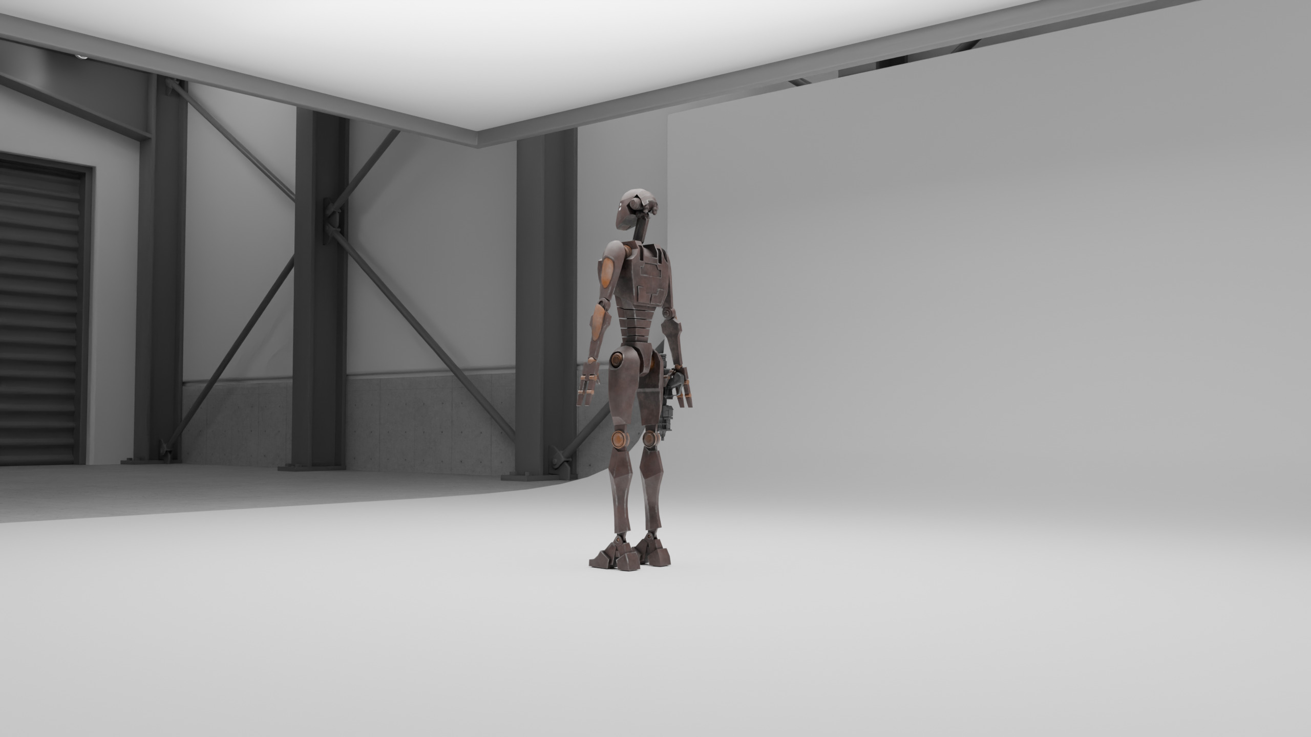 Star Wars BX Command Droid Low-poly 3D model_1