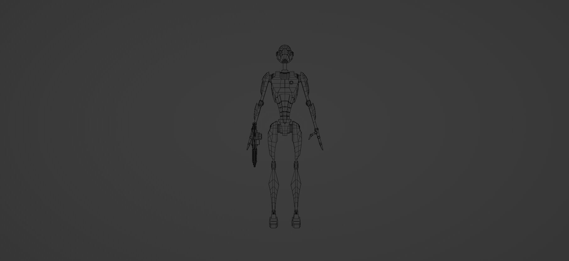 Star Wars BX Command Droid Low-poly 3D model_7