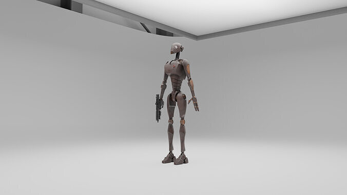 Star Wars BX Command Droid Low-poly 3D model
