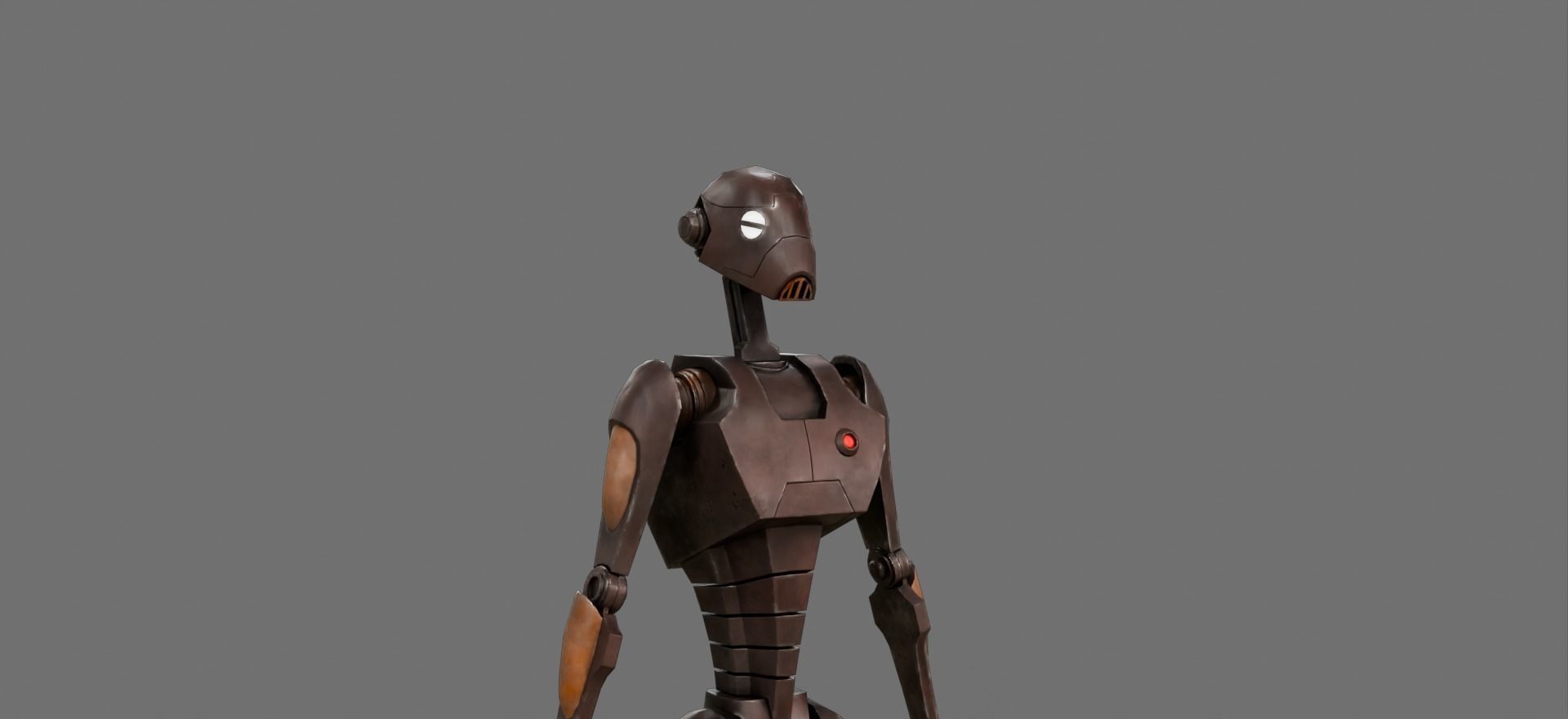 Star Wars BX Command Droid Low-poly 3D model_5