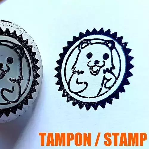 TAMPON MEME - STAMP PEDOBEAR WITH HANDLE 3D print model