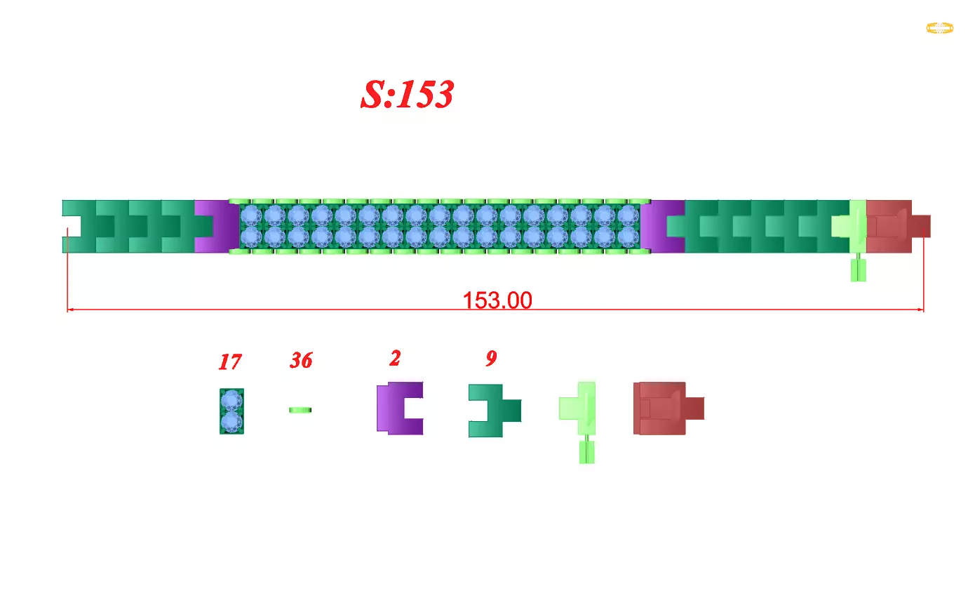 Bracelet 09 3D print model_0