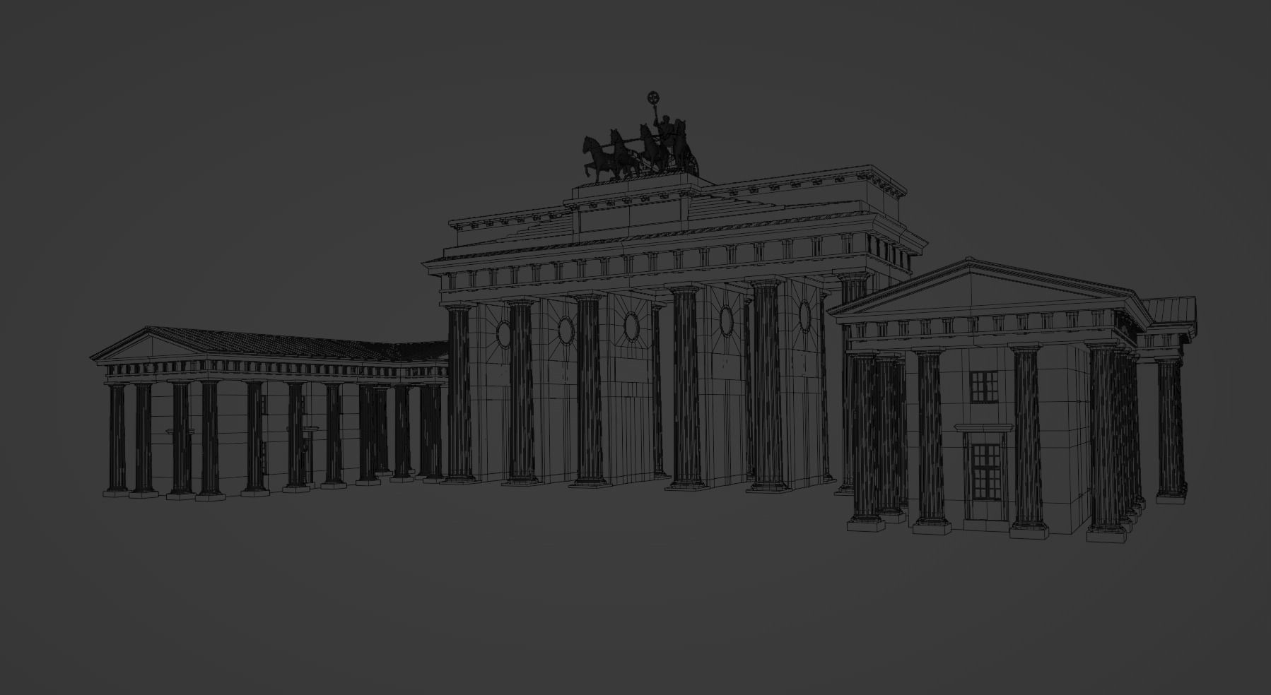 Brandenburg Gate 3D model_6