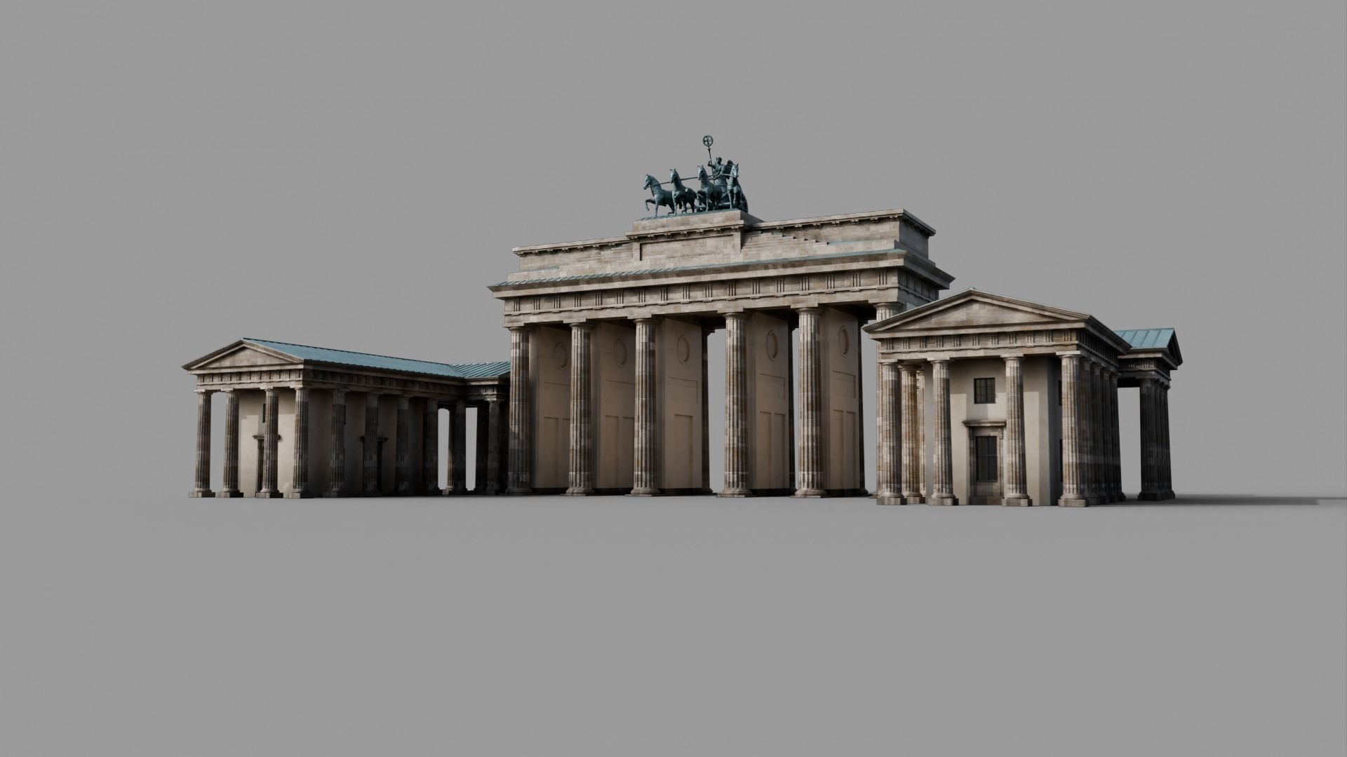 Brandenburg Gate 3D model_2