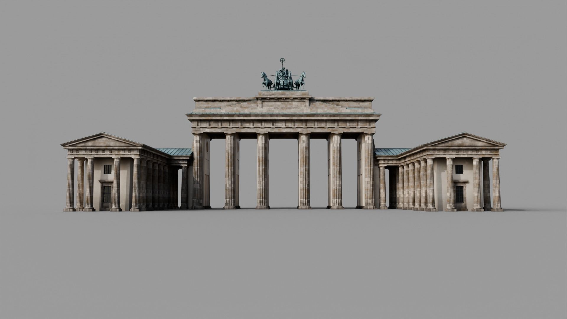Brandenburg Gate 3D model_4