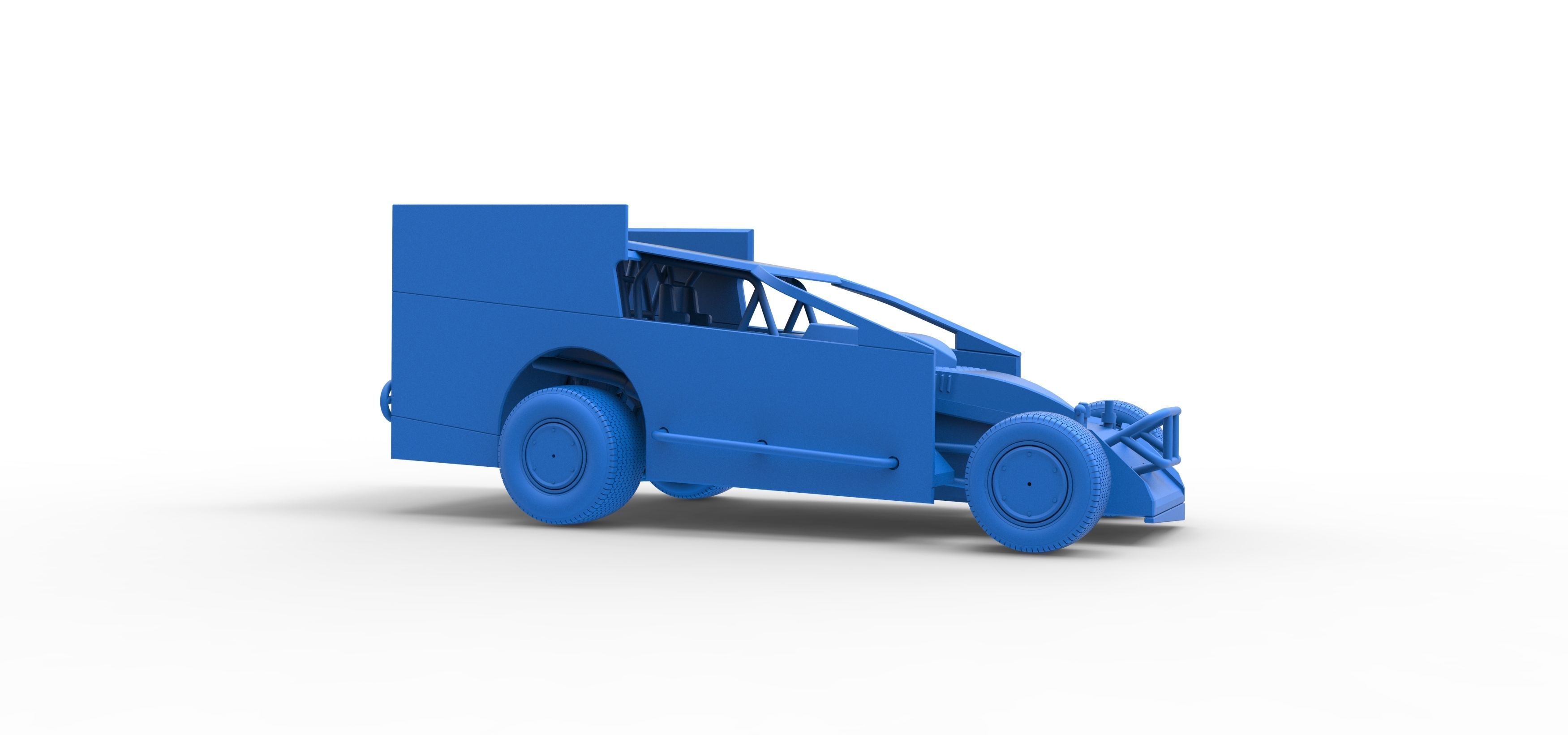 Northeast Outlaw Dirt Modified stock car Scale 1 to 25 3D print model_52