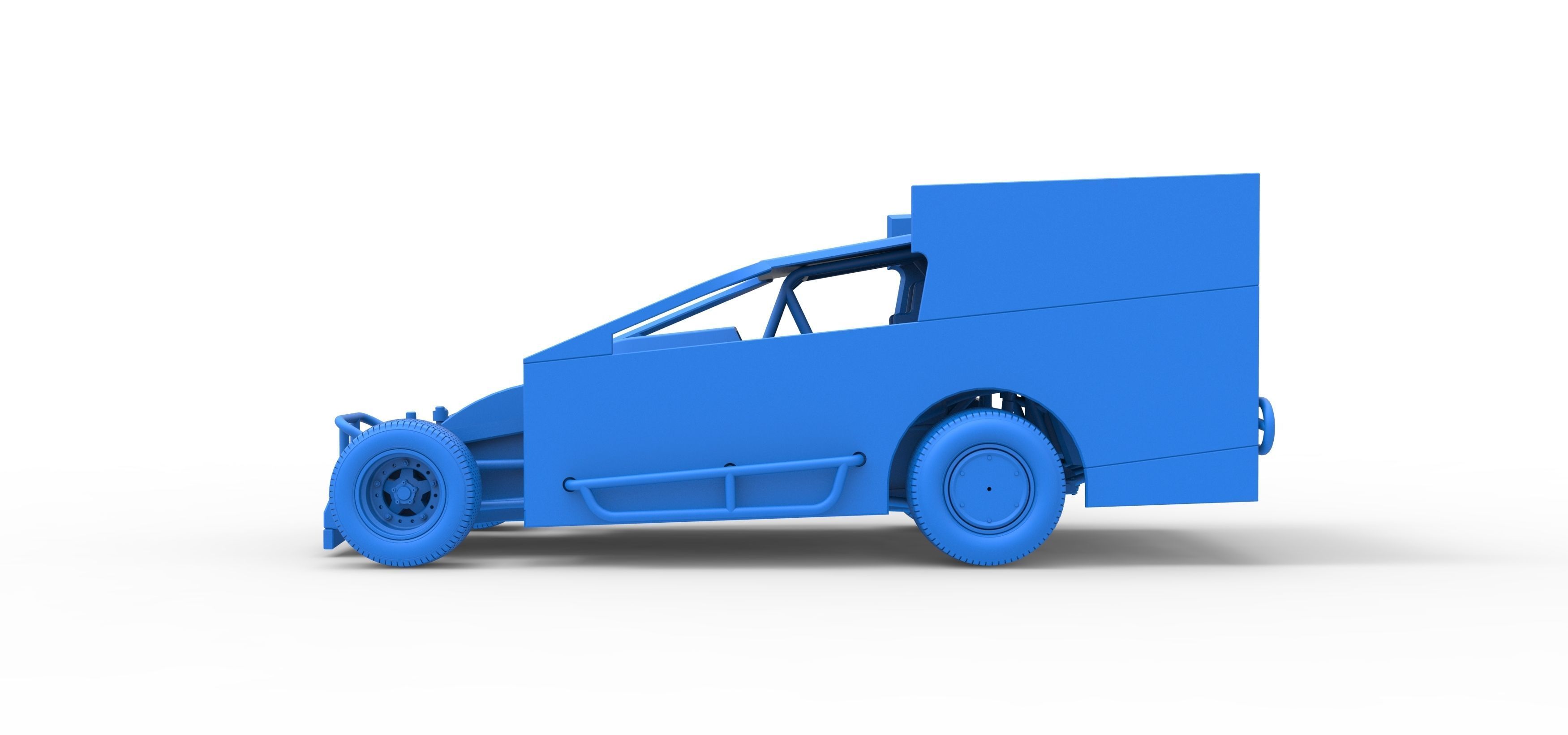 Northeast Outlaw Dirt Modified stock car Scale 1 to 25 3D print model_36