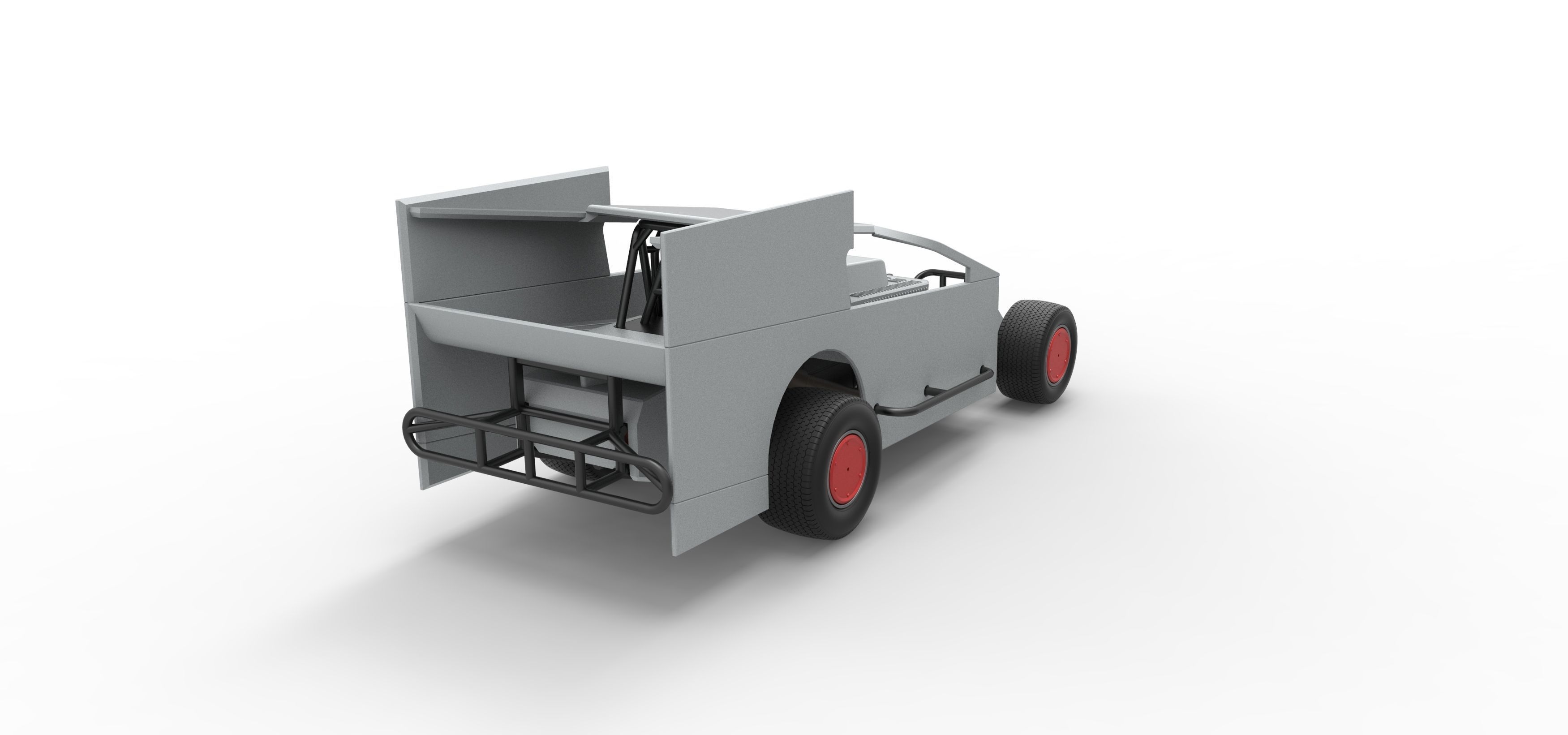 Northeast Outlaw Dirt Modified stock car Scale 1 to 25 3D print model_18