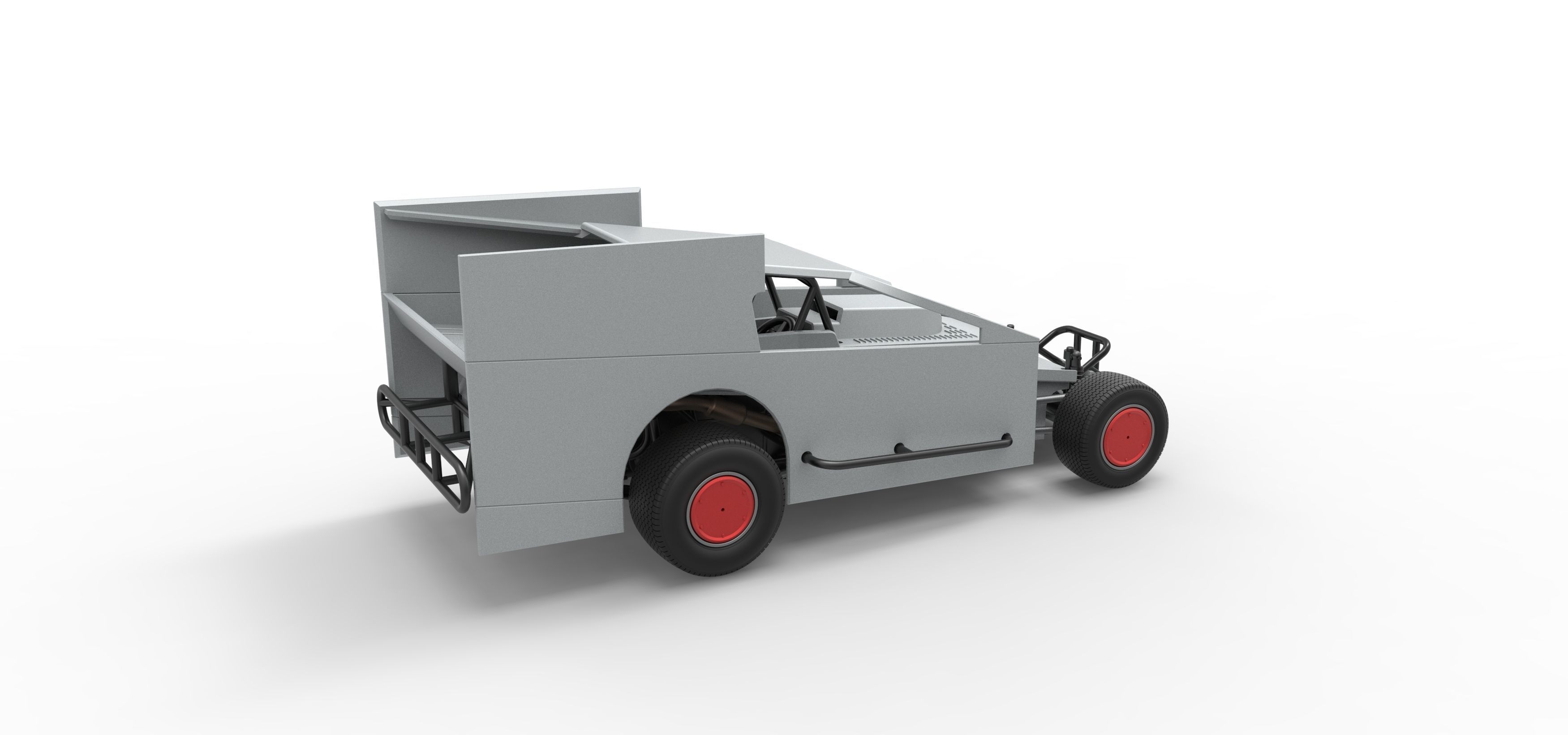 Northeast Outlaw Dirt Modified stock car Scale 1 to 25 3D print model_20