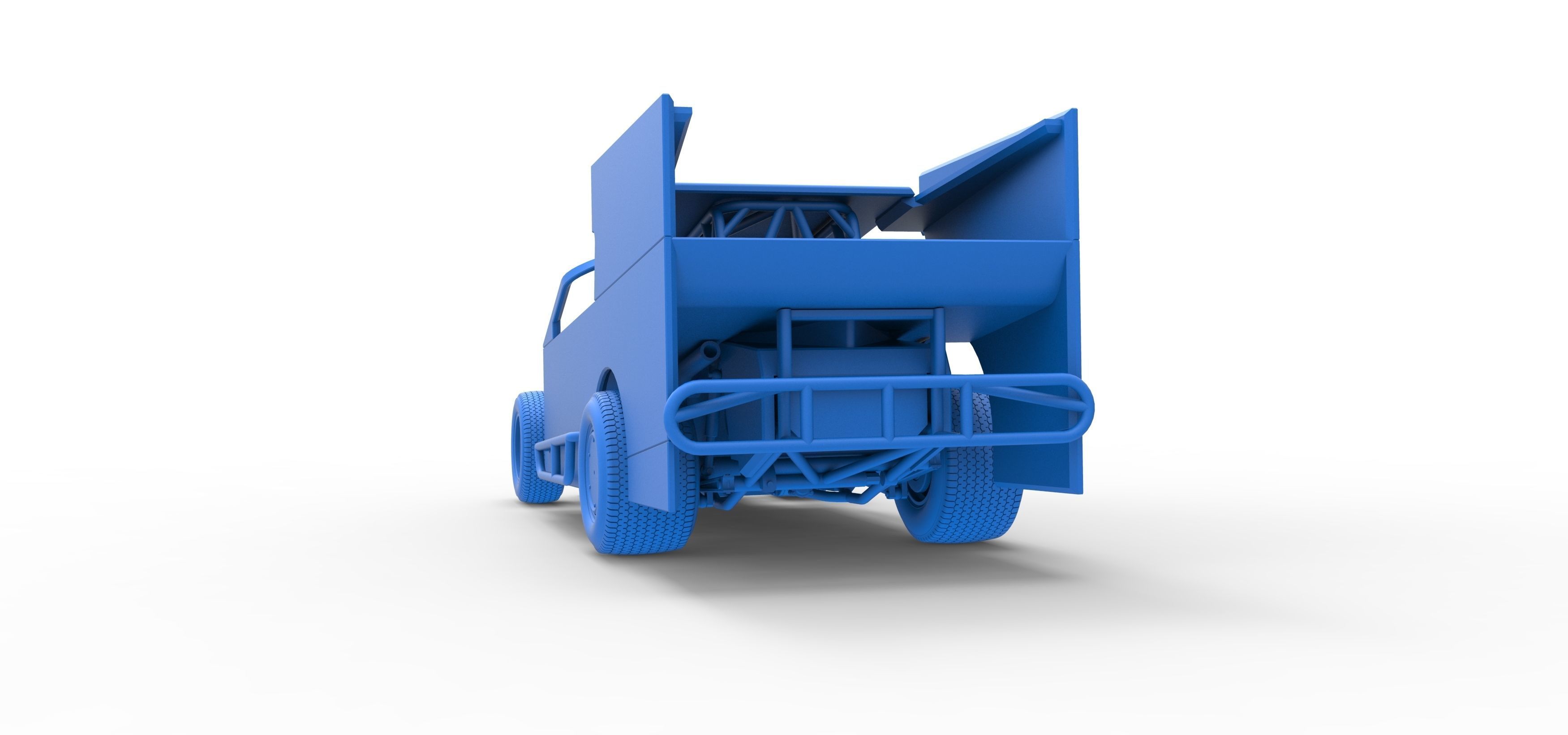 Northeast Outlaw Dirt Modified stock car Scale 1 to 25 3D print model_42