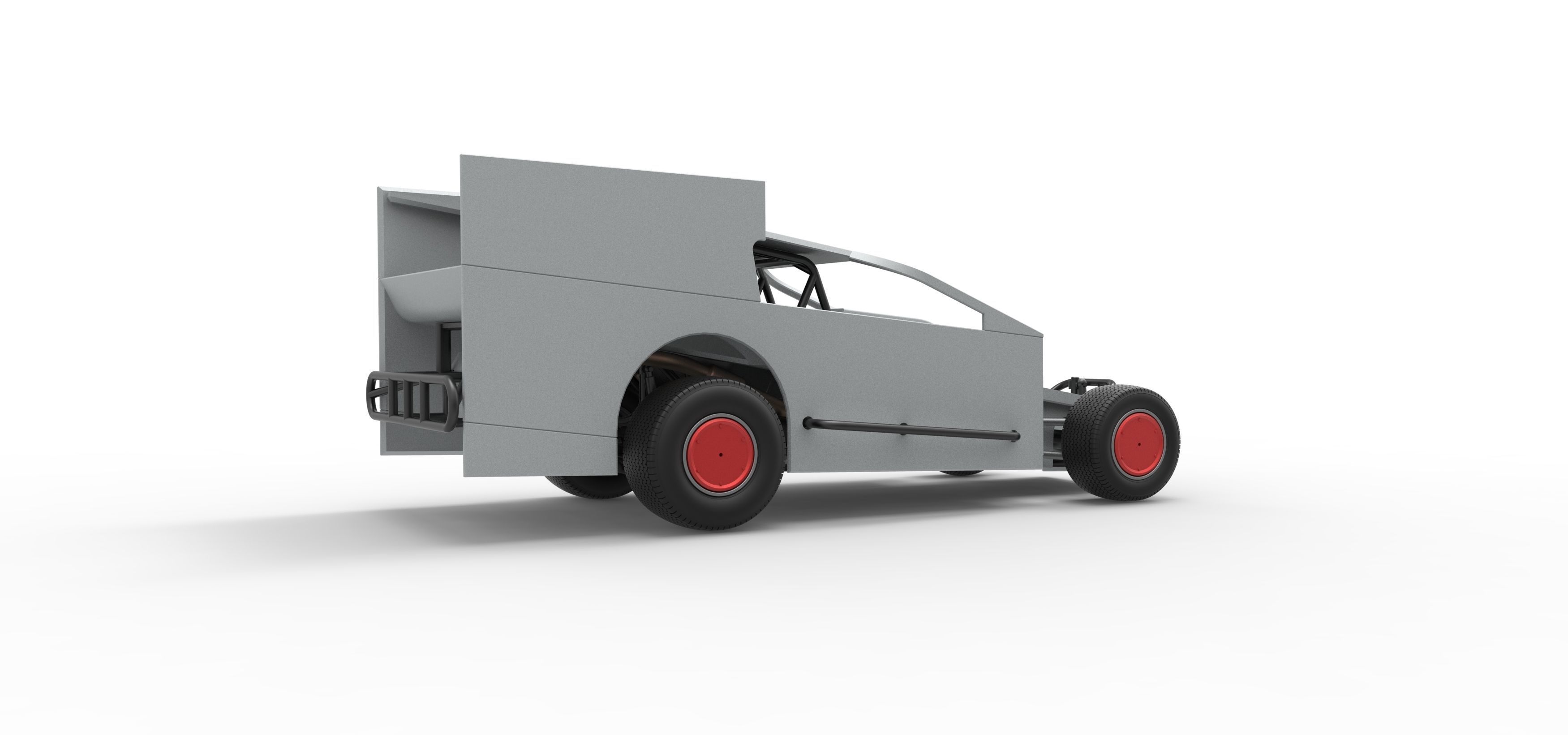 Northeast Outlaw Dirt Modified stock car Scale 1 to 25 3D print model_21