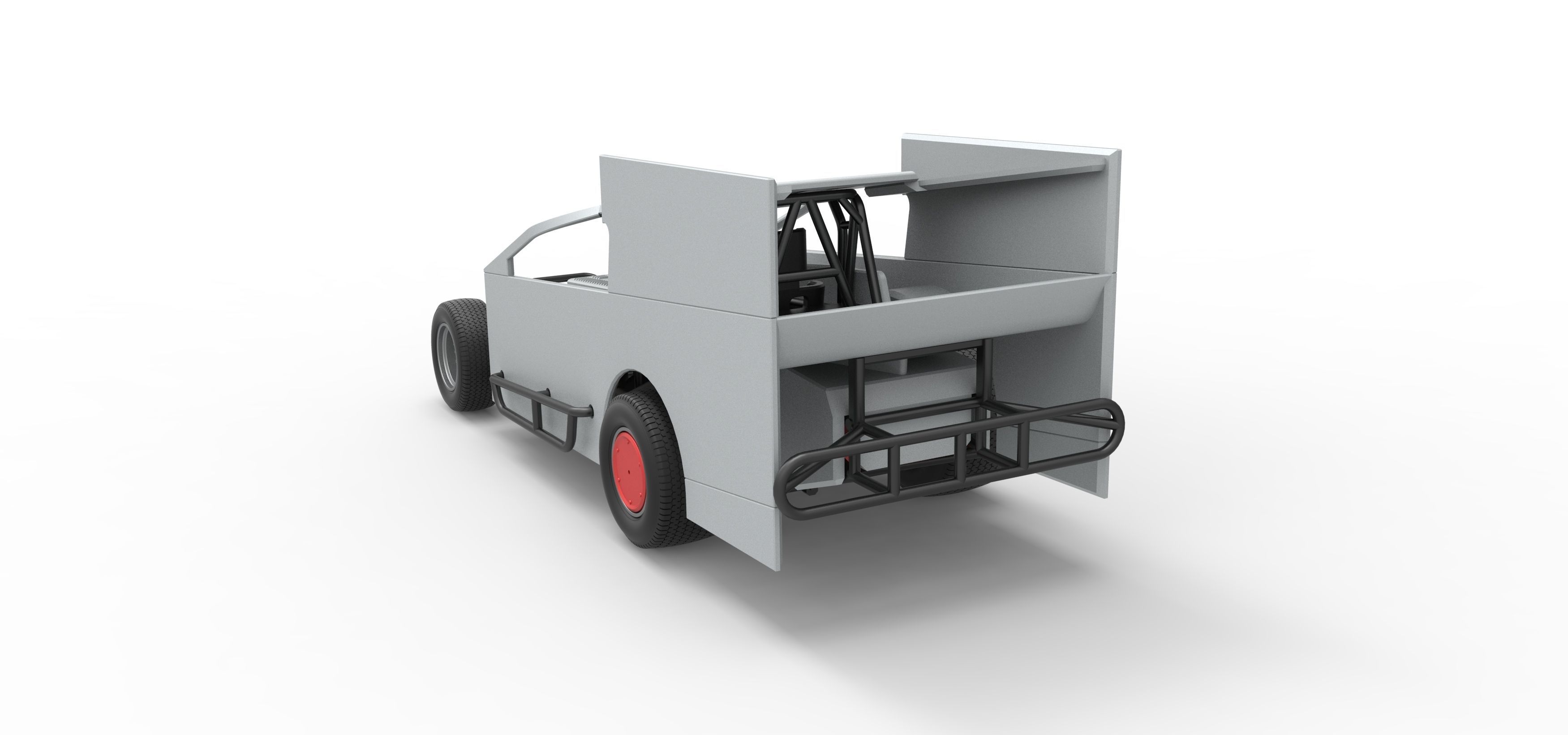 Northeast Outlaw Dirt Modified stock car Scale 1 to 25 3D print model_14