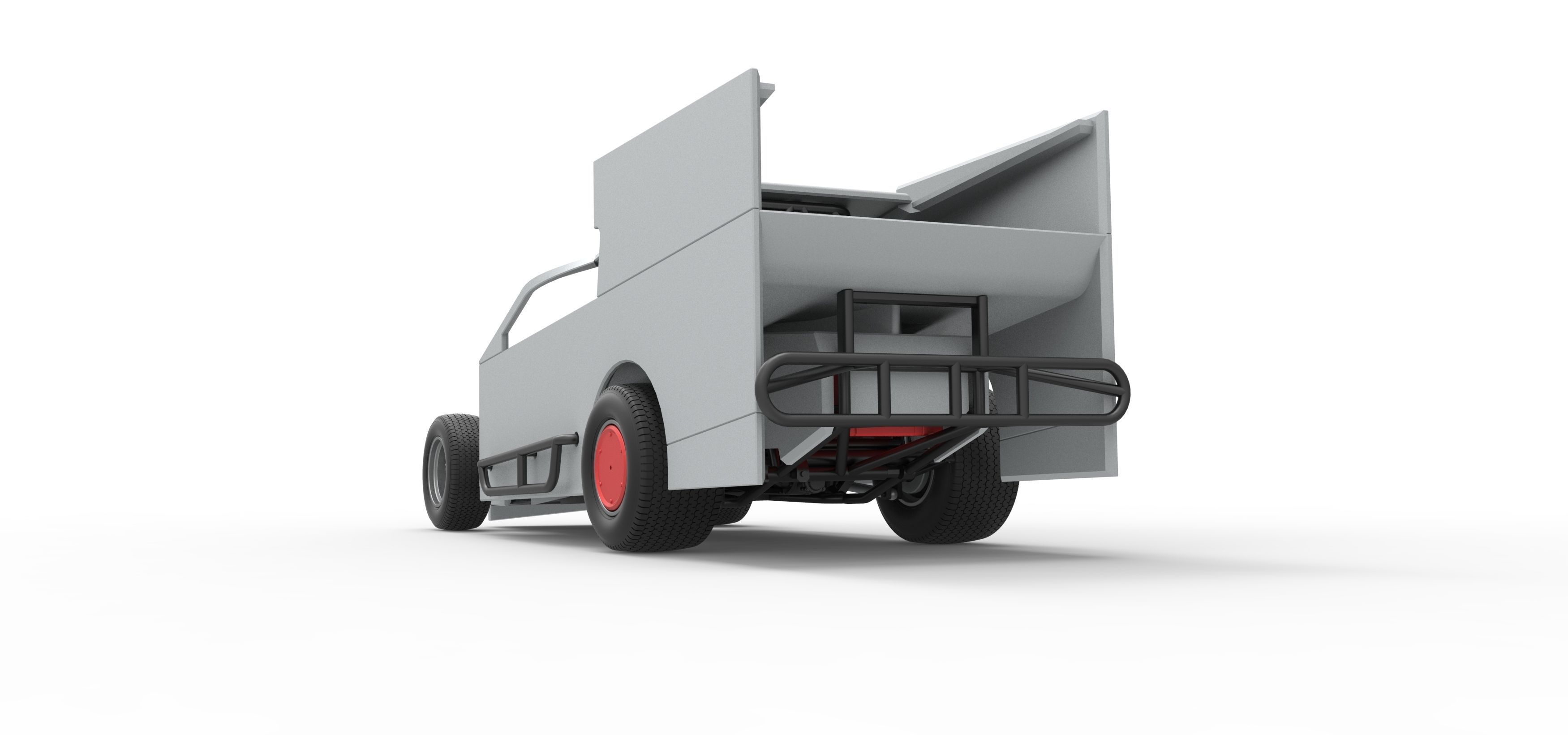 Northeast Outlaw Dirt Modified stock car Scale 1 to 25 3D print model_15