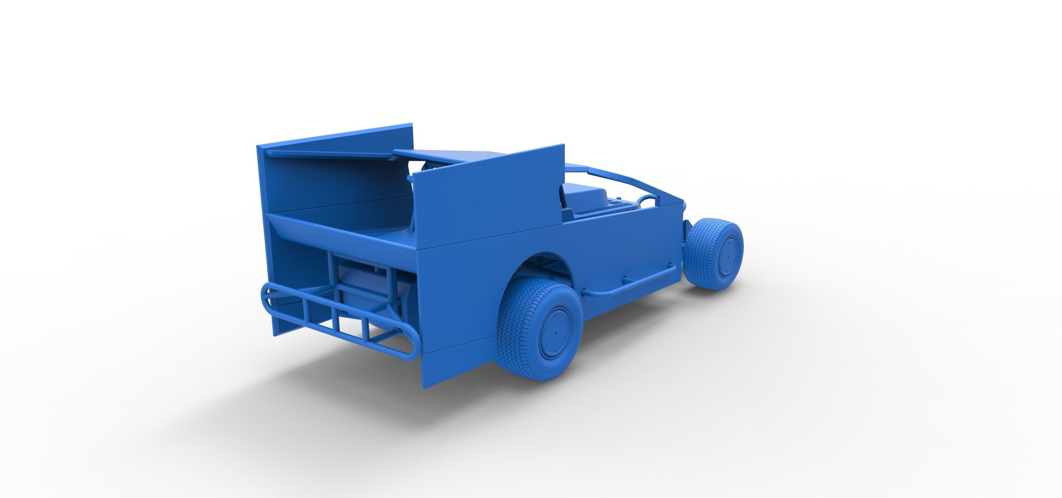 Northeast Outlaw Dirt Modified stock car Scale 1 to 25 3D print model_45