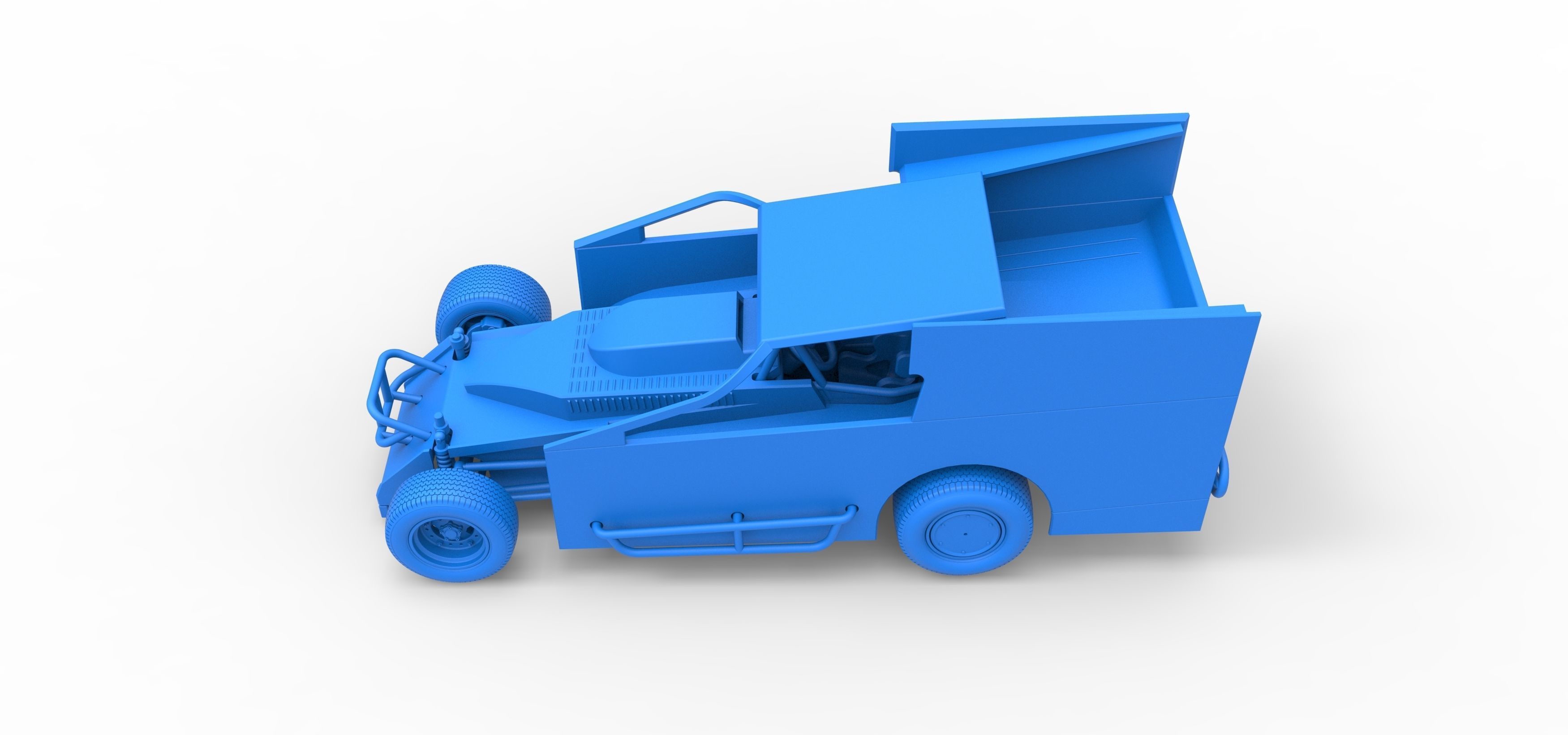 Northeast Outlaw Dirt Modified stock car Scale 1 to 25 3D print model_37