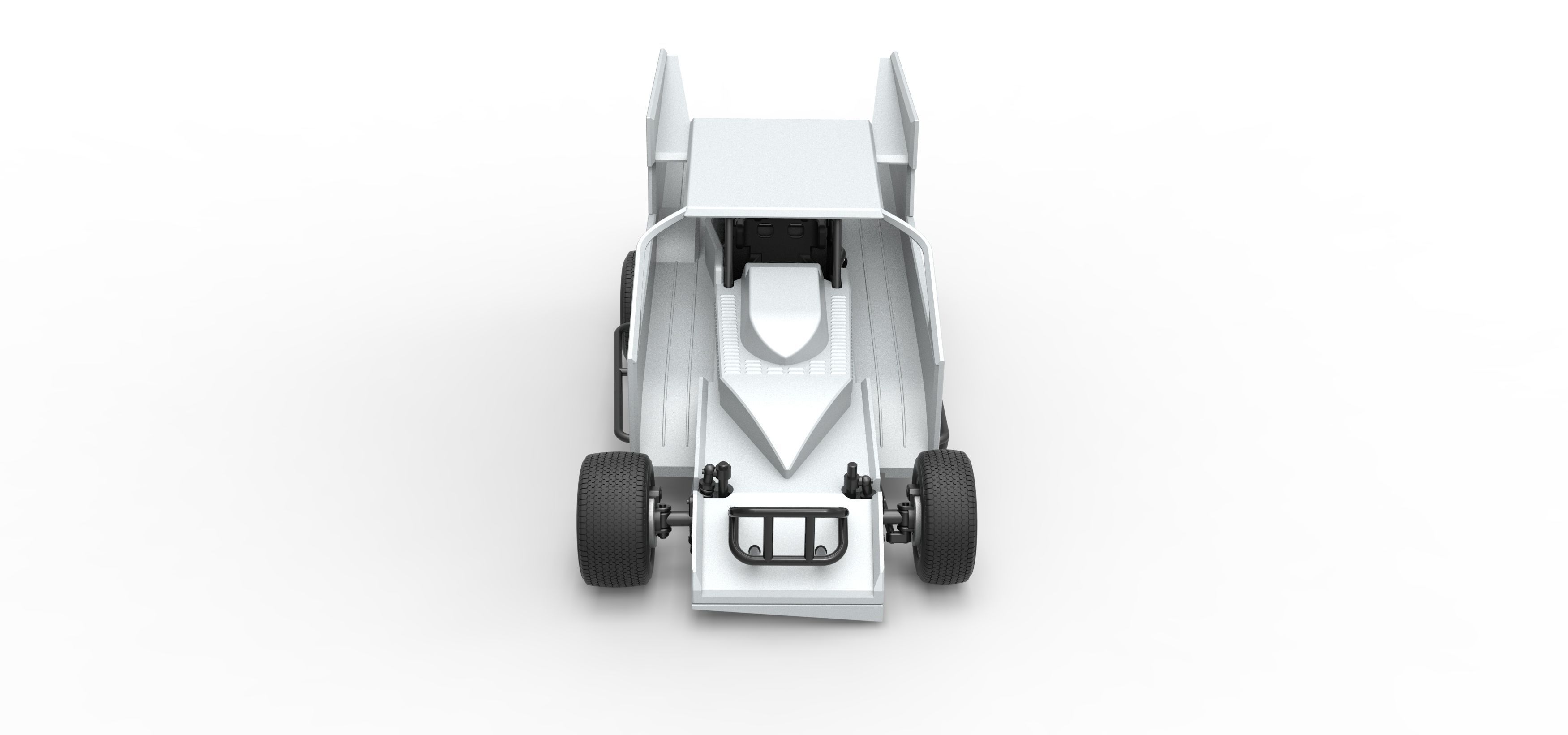 Northeast Outlaw Dirt Modified stock car Scale 1 to 25 3D print model_4