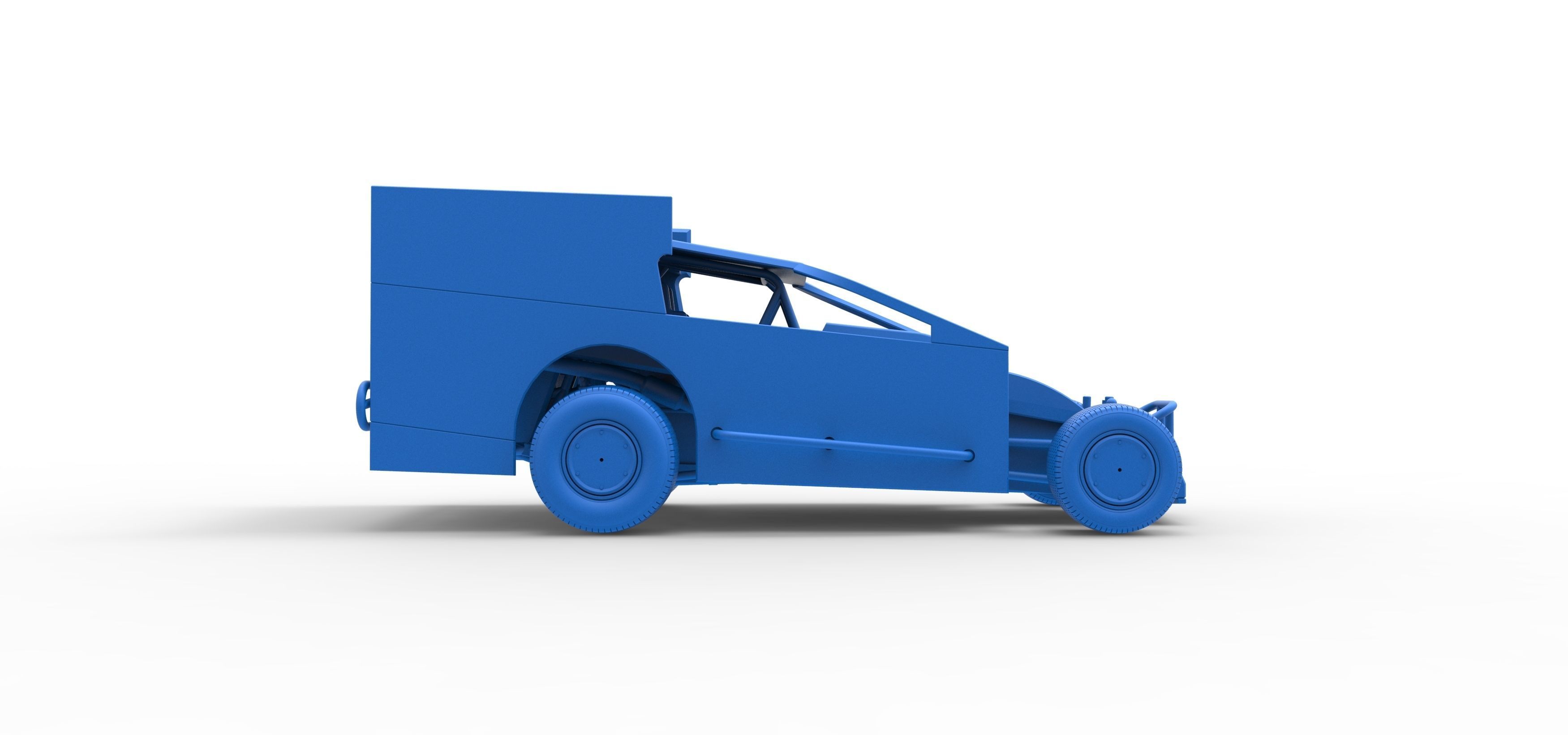 Northeast Outlaw Dirt Modified stock car Scale 1 to 25 3D print model_49