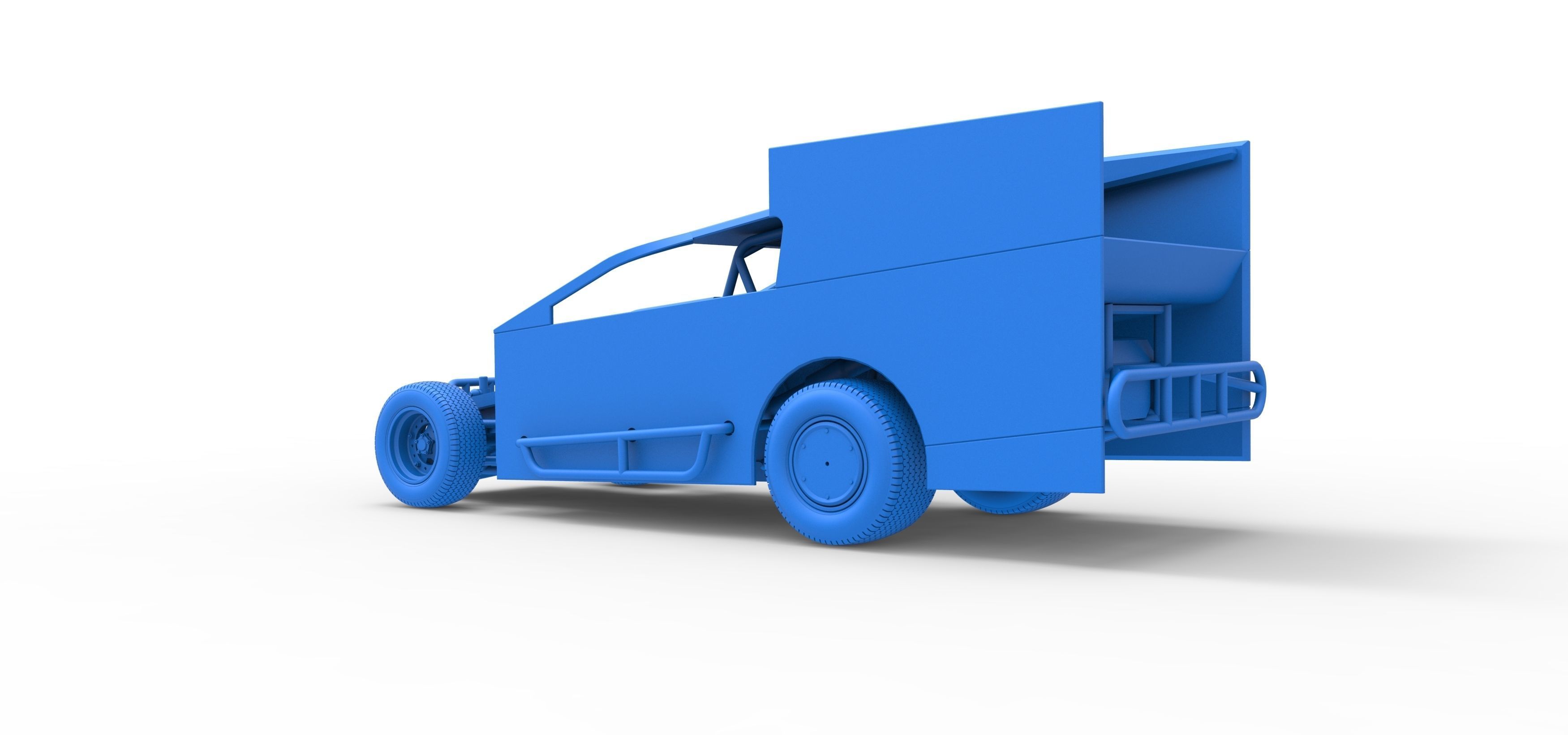 Northeast Outlaw Dirt Modified stock car Scale 1 to 25 3D print model_40