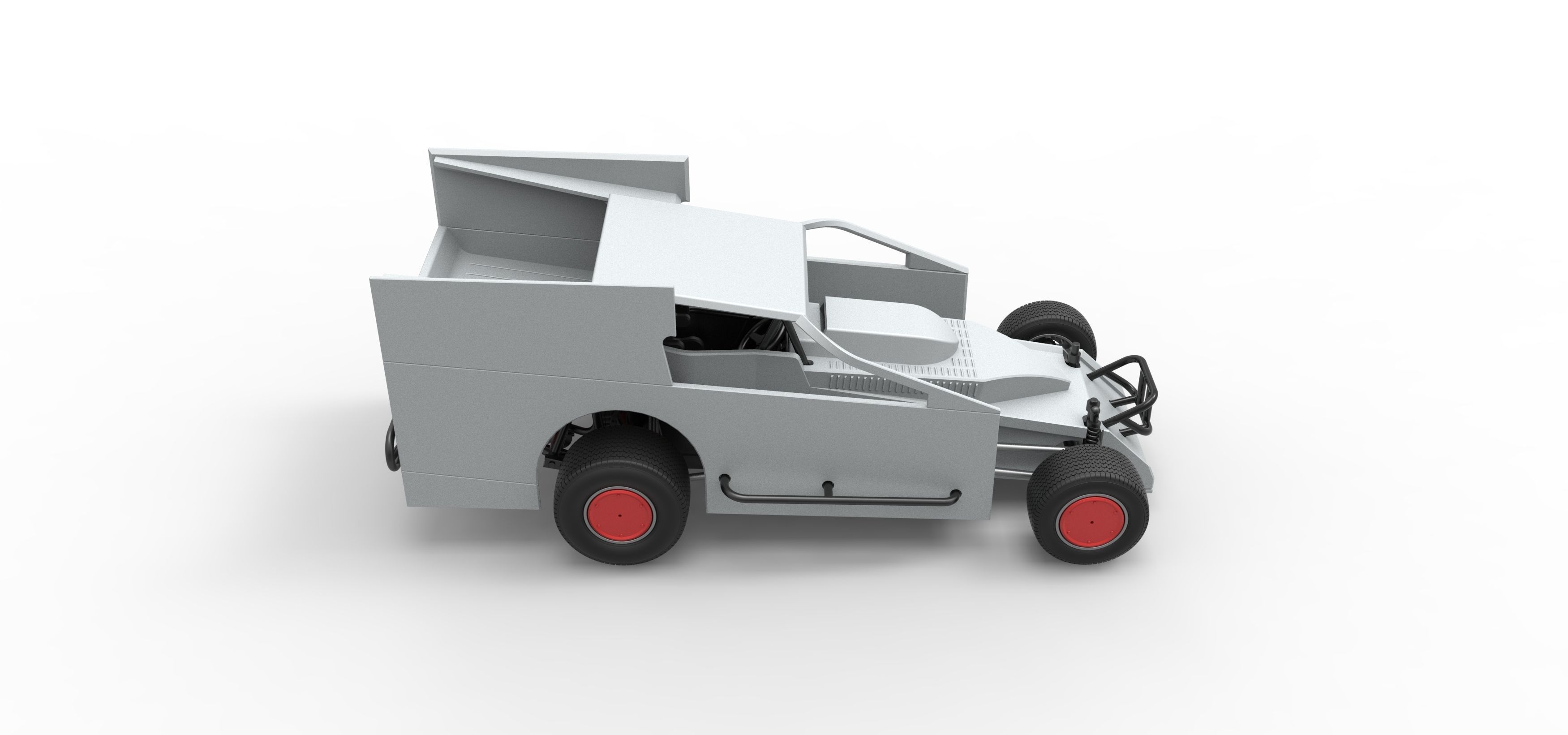 Northeast Outlaw Dirt Modified stock car Scale 1 to 25 3D print model_23