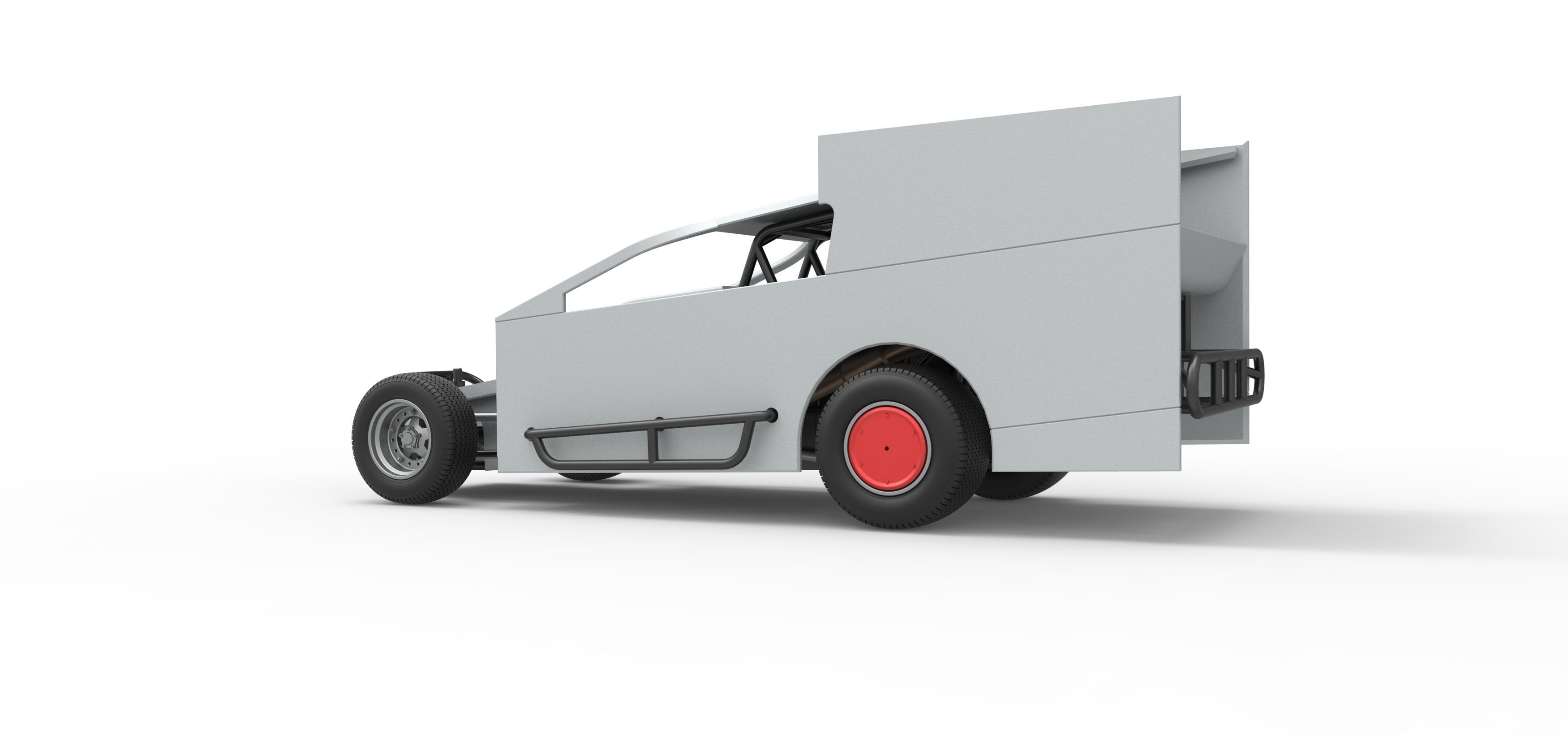 Northeast Outlaw Dirt Modified stock car Scale 1 to 25 3D print model_13