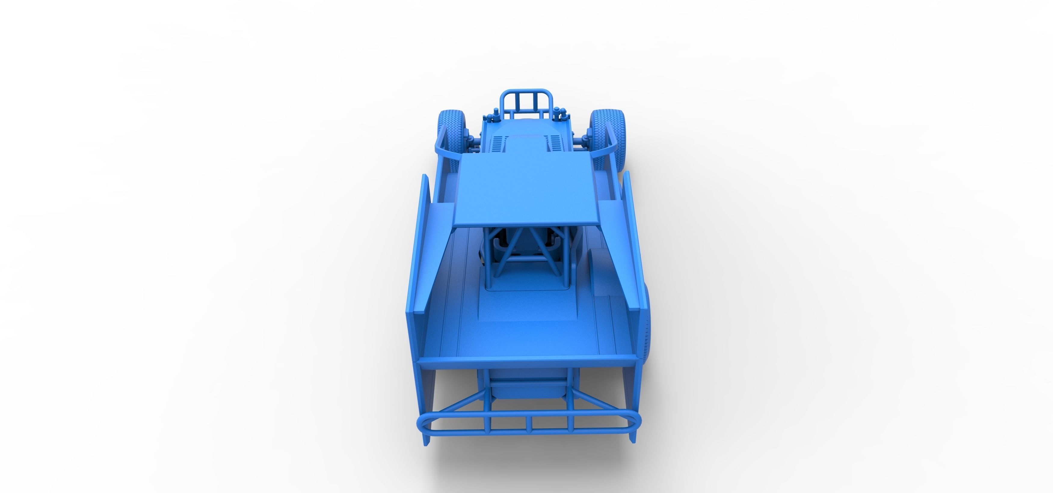 Northeast Outlaw Dirt Modified stock car Scale 1 to 25 3D print model_44