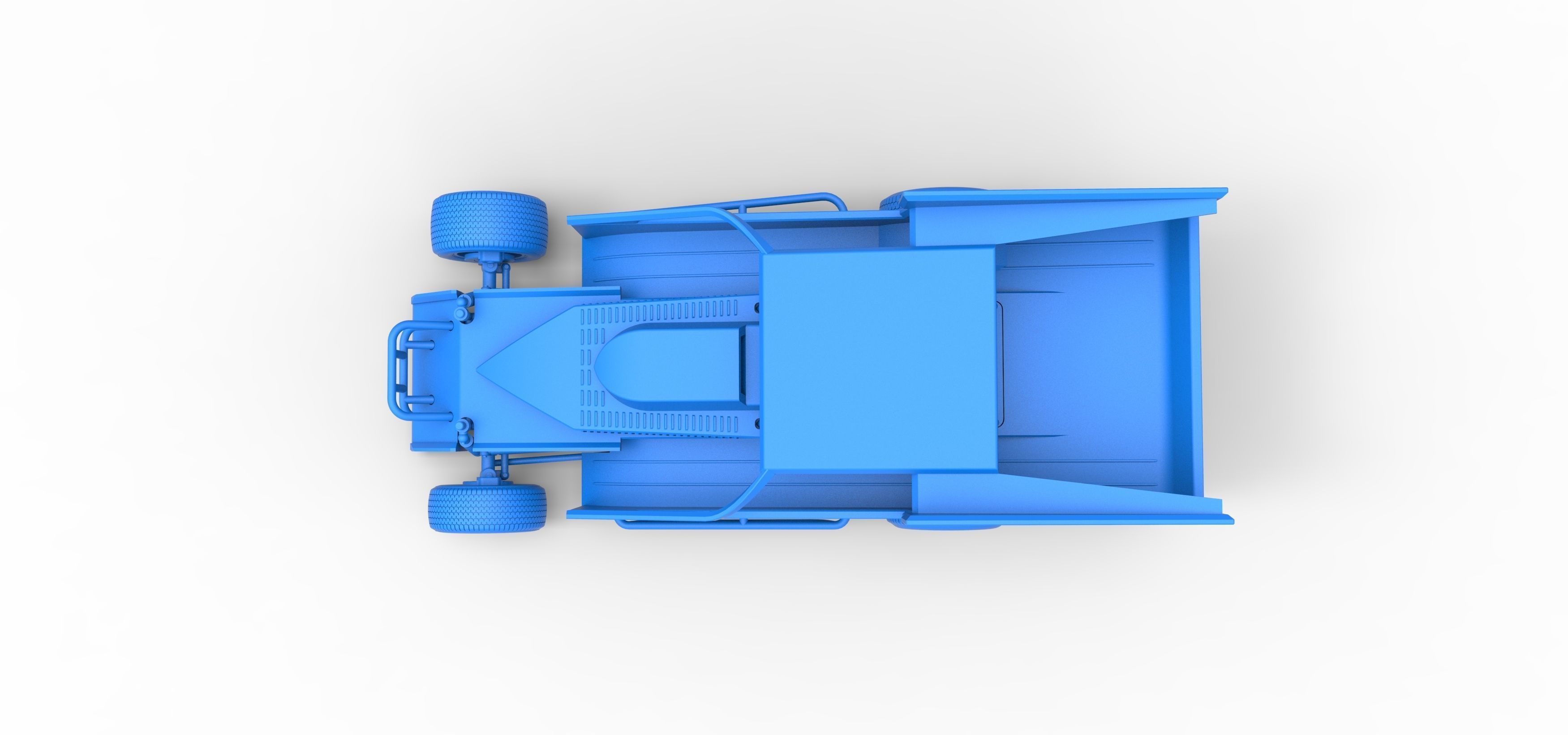 Northeast Outlaw Dirt Modified stock car Scale 1 to 25 3D print model_38