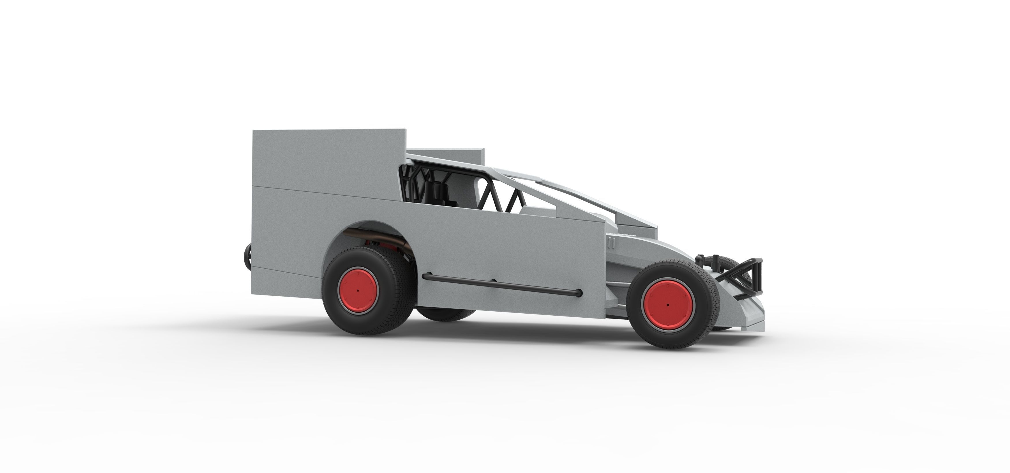 Northeast Outlaw Dirt Modified stock car Scale 1 to 25 3D print model_25