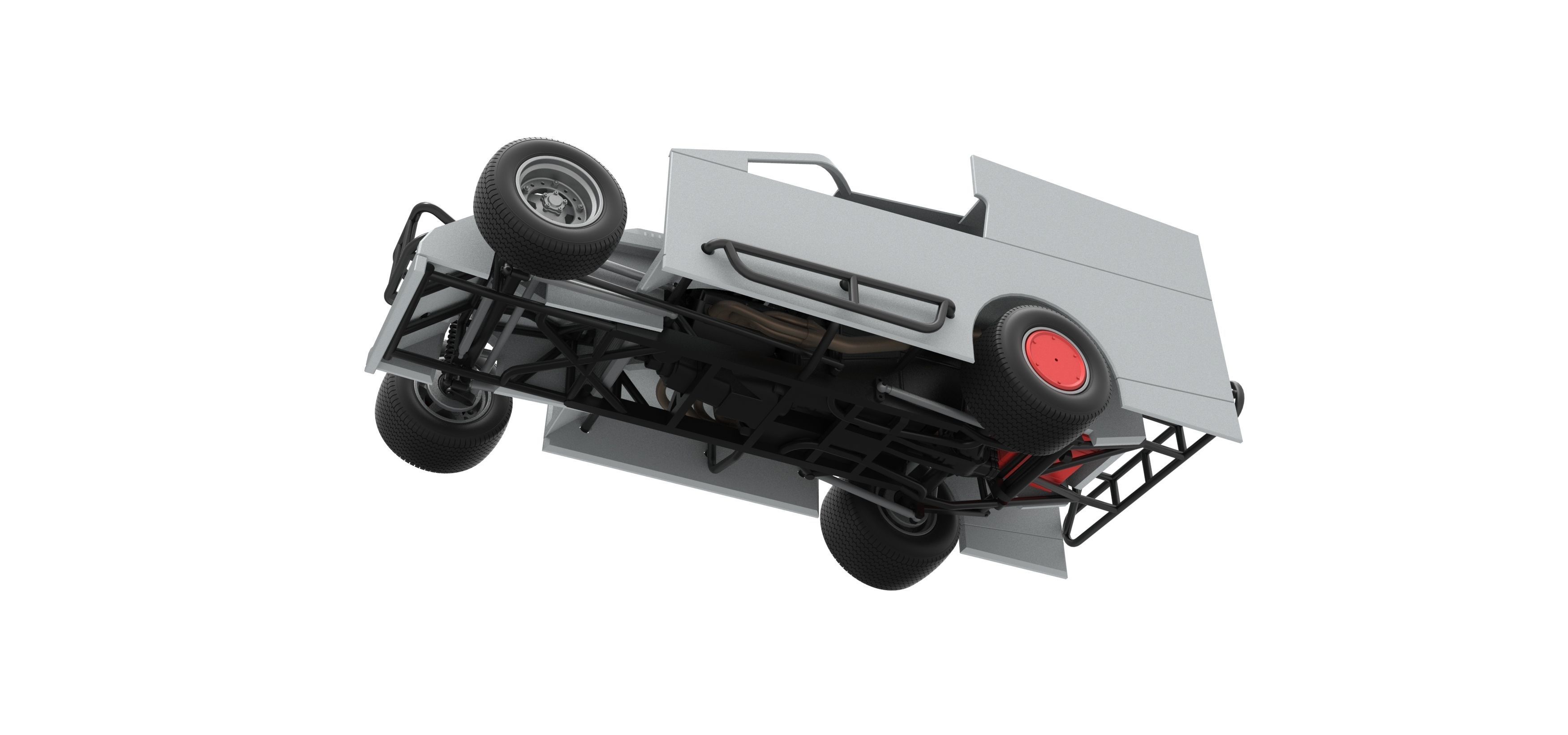 Northeast Outlaw Dirt Modified stock car Scale 1 to 25 3D print model_7