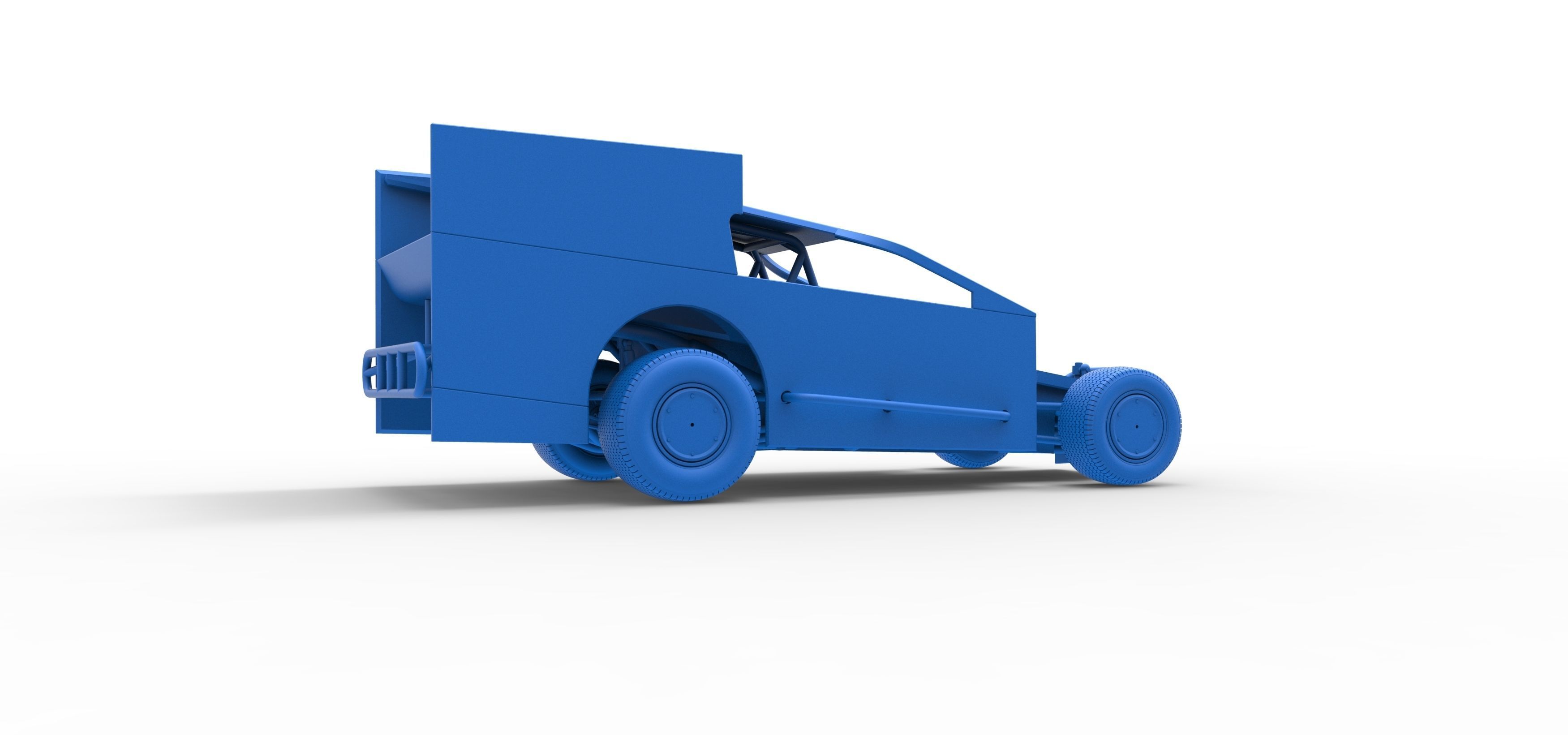 Northeast Outlaw Dirt Modified stock car Scale 1 to 25 3D print model_48