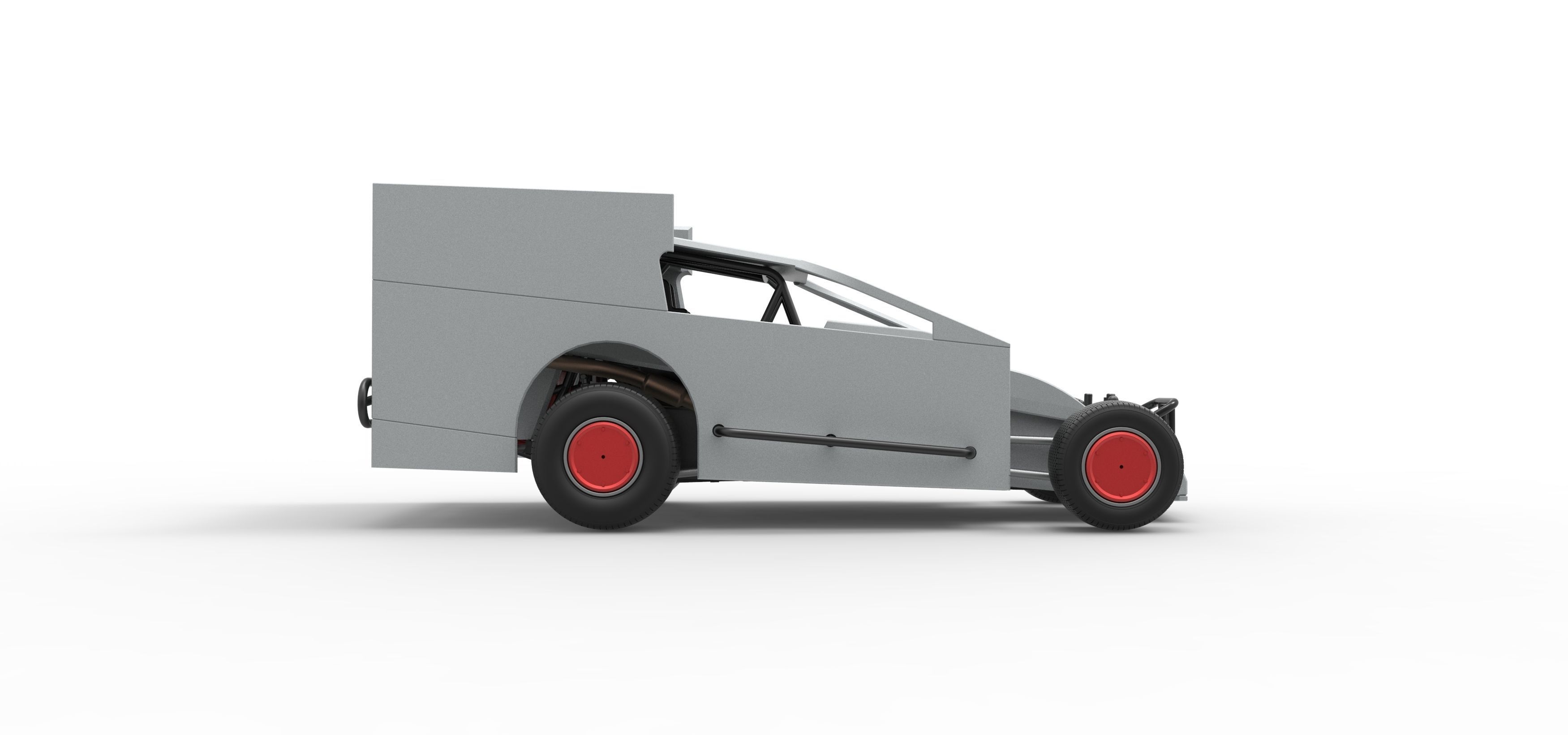 Northeast Outlaw Dirt Modified stock car Scale 1 to 25 3D print model_22