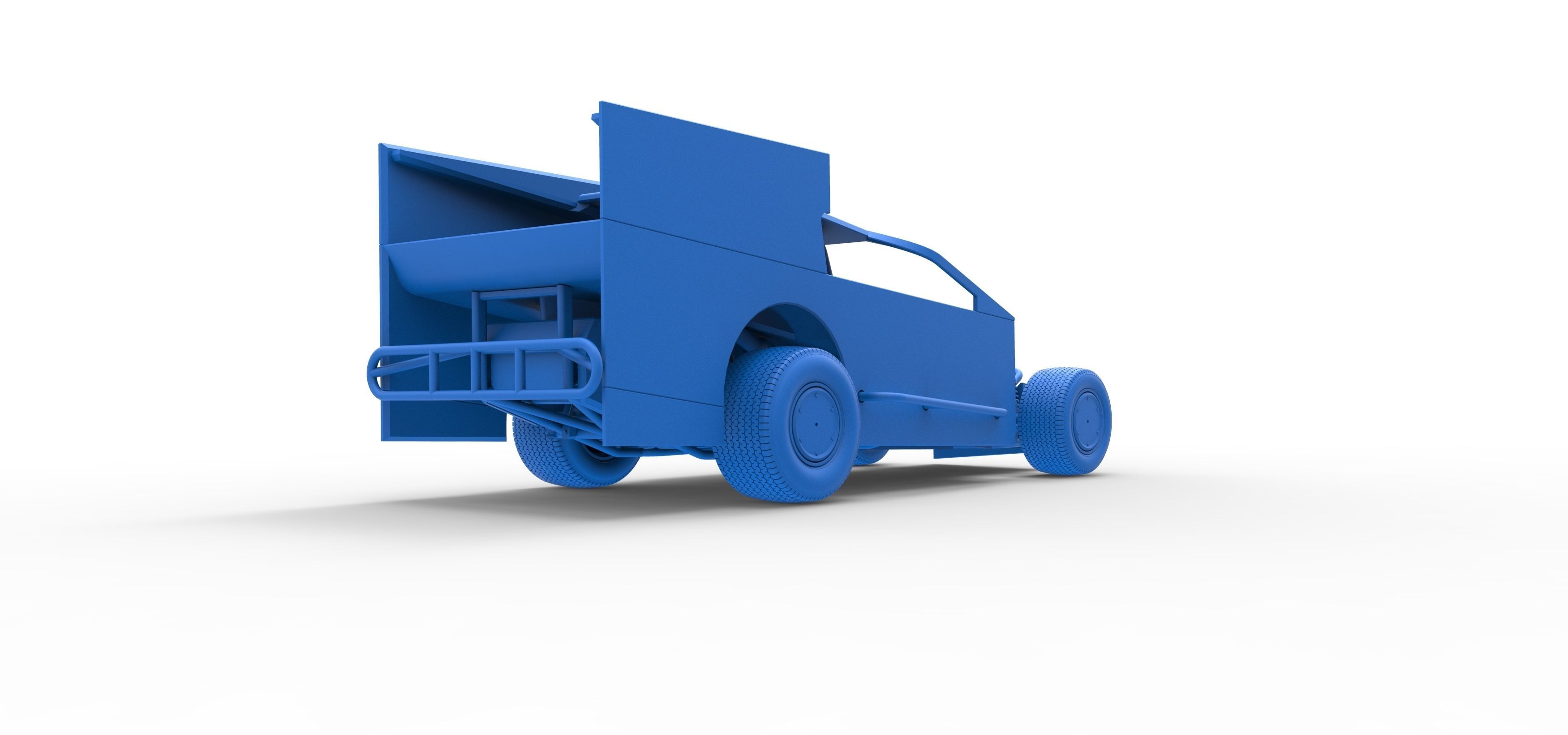 Northeast Outlaw Dirt Modified stock car Scale 1 to 25 3D print model_46