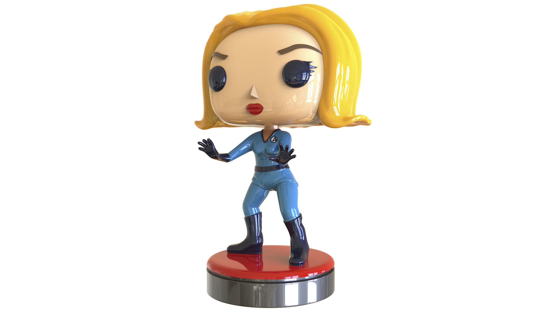 Invisible Girl Fantastic Four 3D print model_1