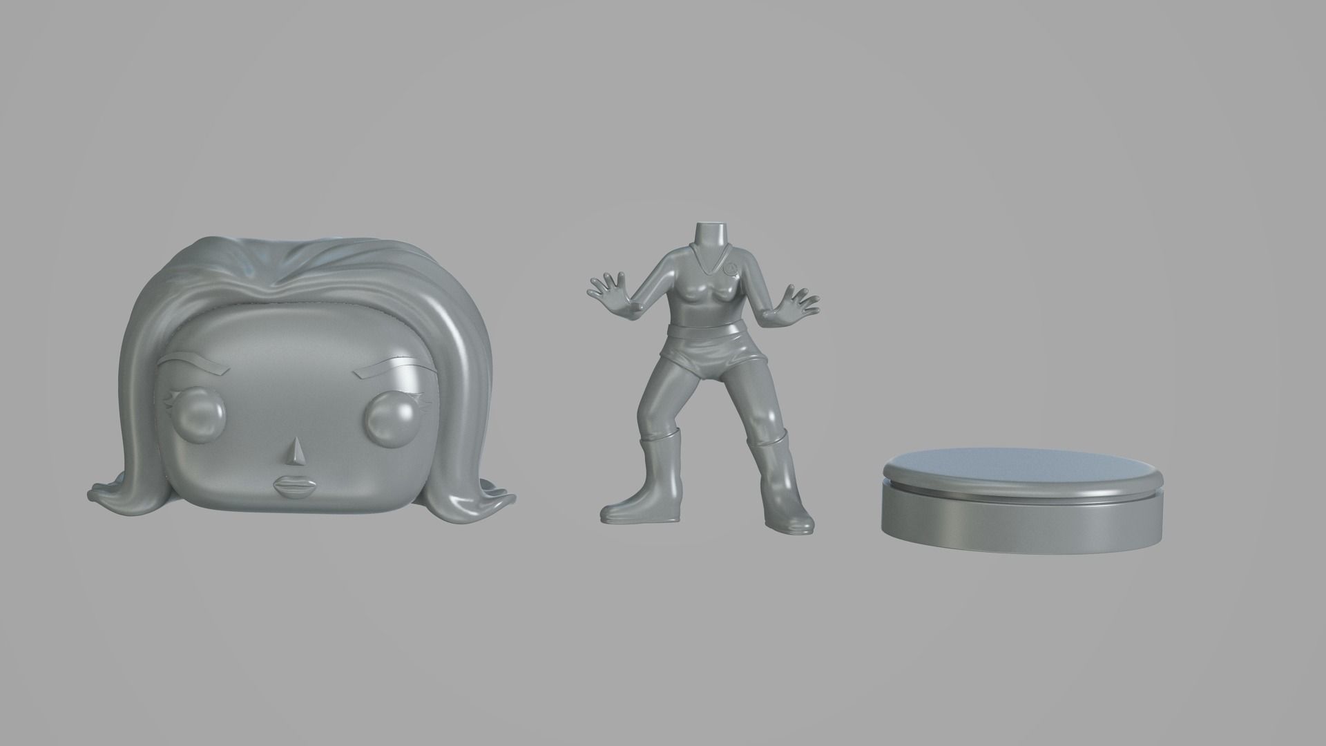 Invisible Girl Fantastic Four 3D print model_16