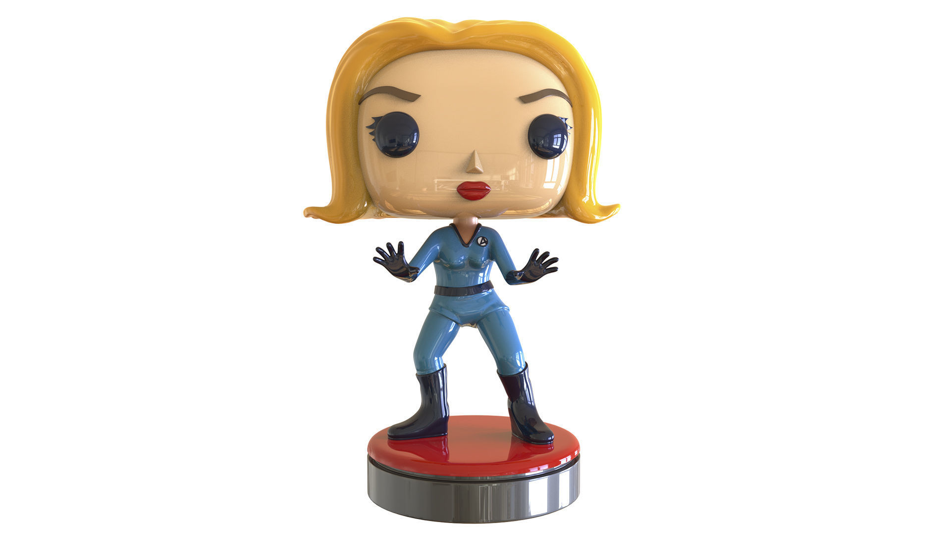Invisible Girl Fantastic Four 3D print model_6