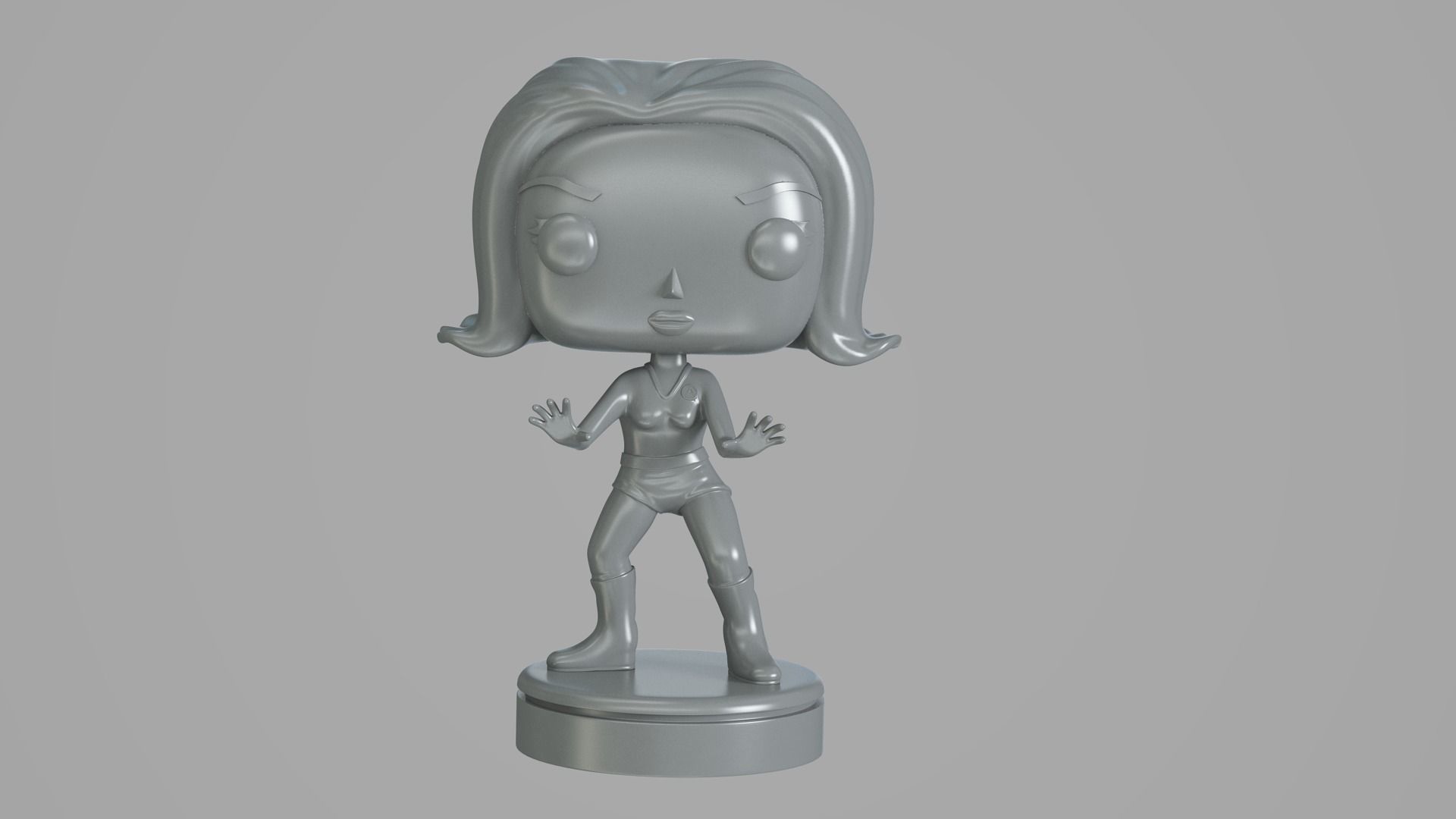 Invisible Girl Fantastic Four 3D print model_8