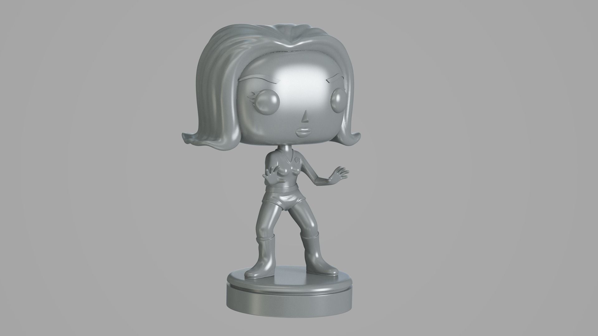 Invisible Girl Fantastic Four 3D print model_9