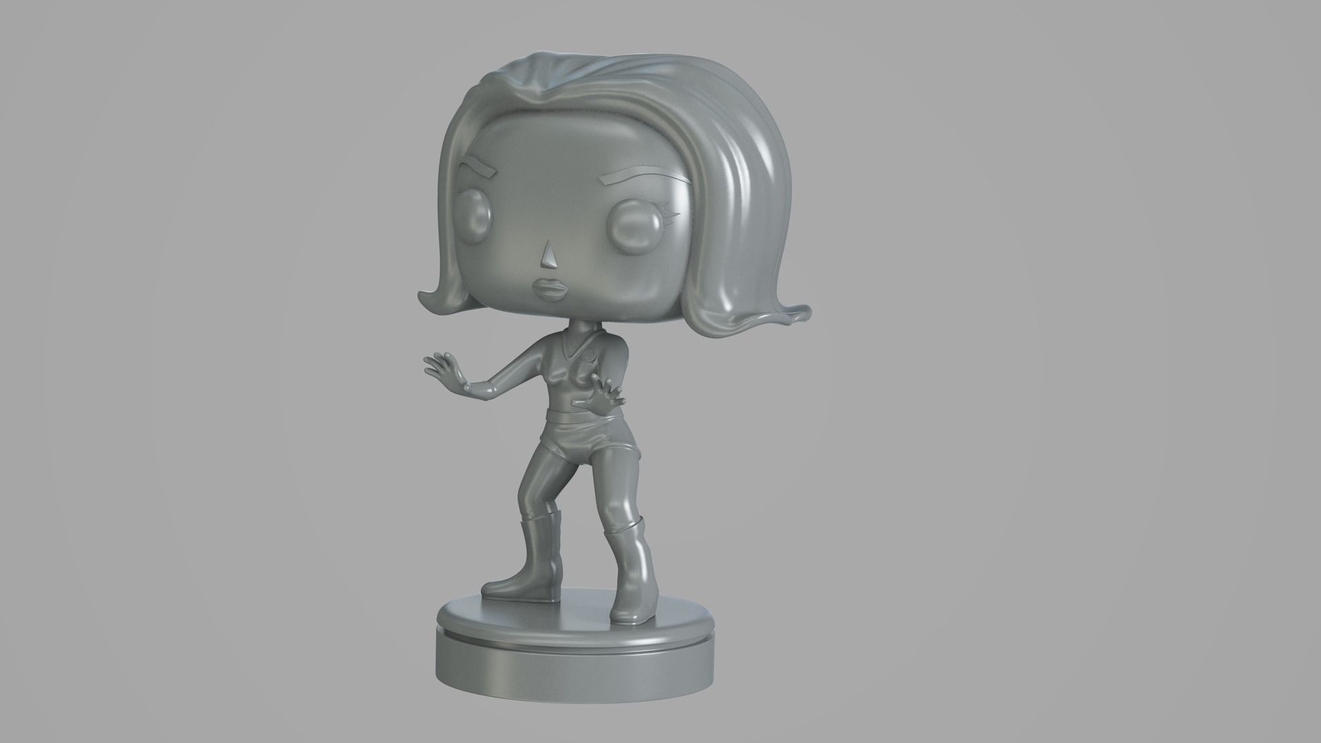 Invisible Girl Fantastic Four 3D print model_15