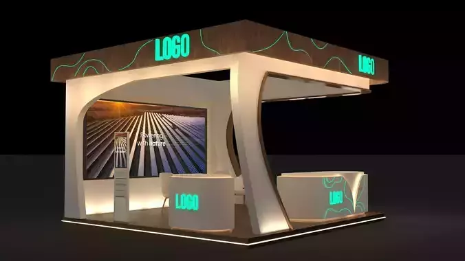Modern Booth Exhibition 6 x 6 meters