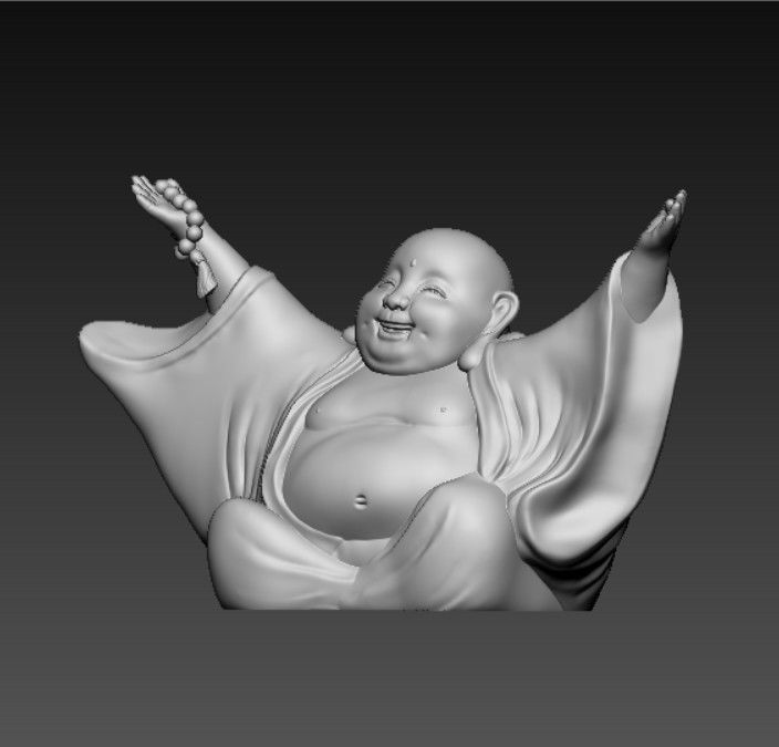 MAITREYA BUDDHA 3D print model_1