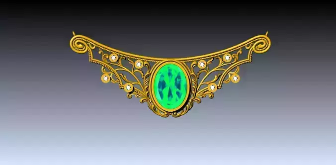 Vintage diamond gemstone pendant 